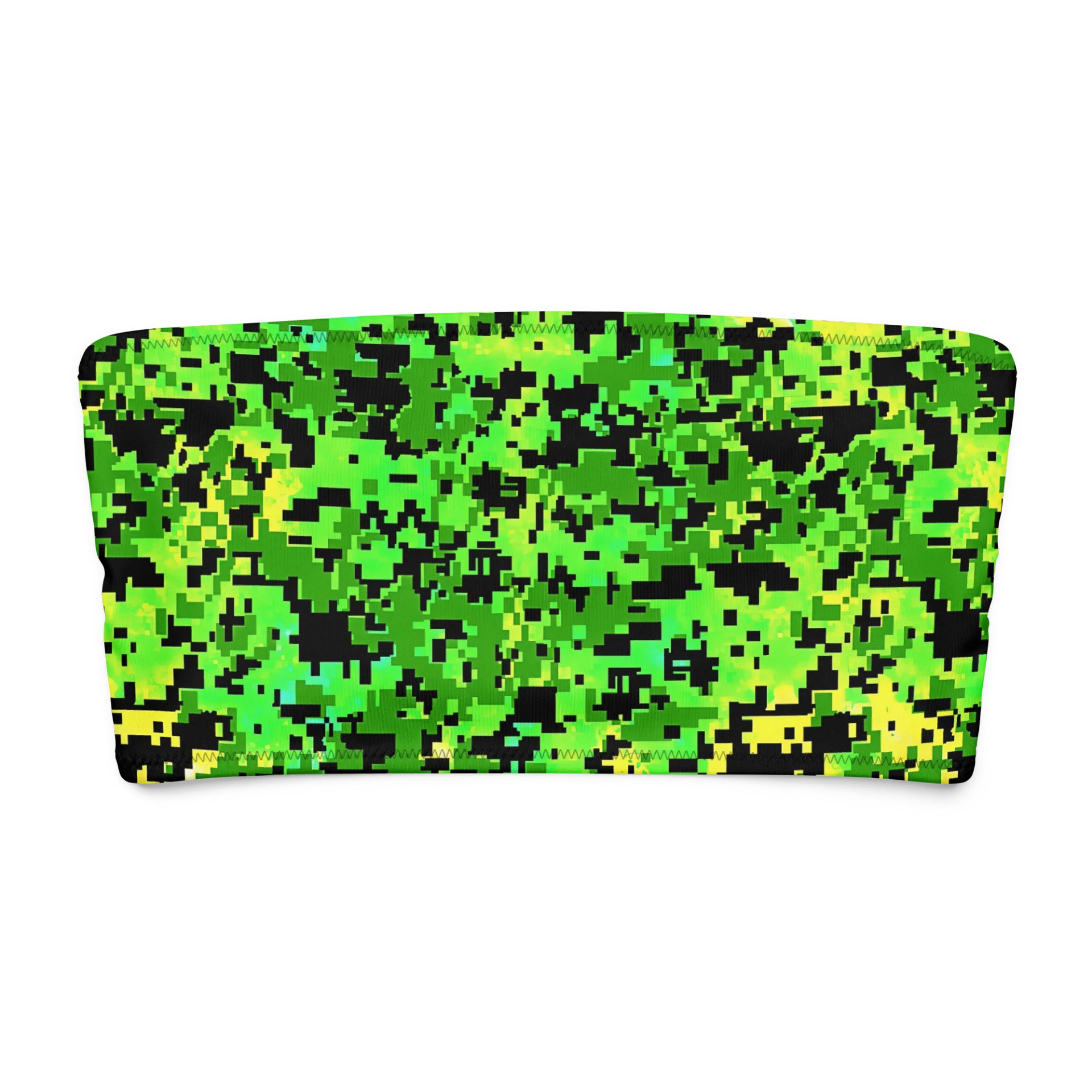 Eco-Camo Bandeau Bikini: Green Goddess product image (8)