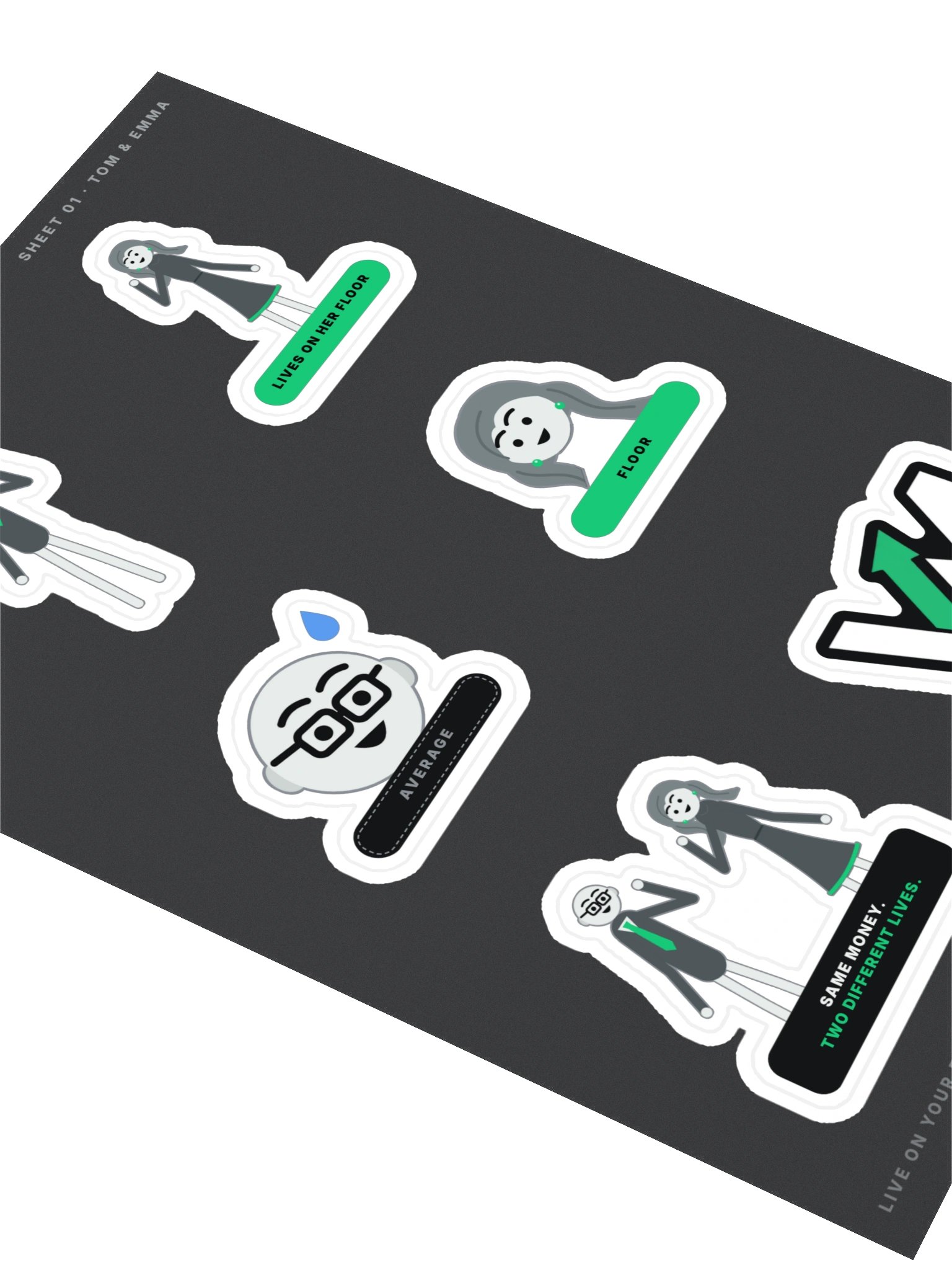 Tom & Emma Sticker Sheet product image (2)