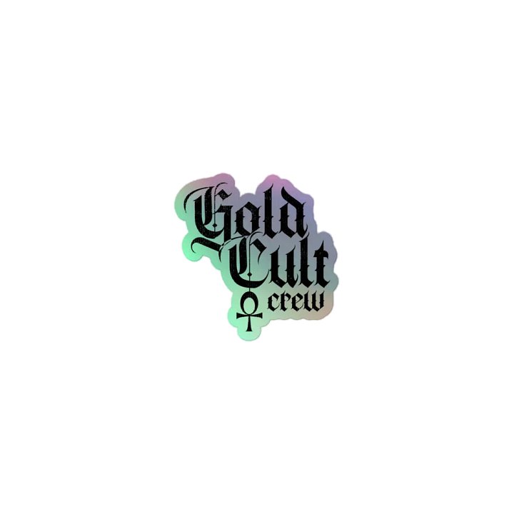 Gold Cult Crew Sticker product image (1)