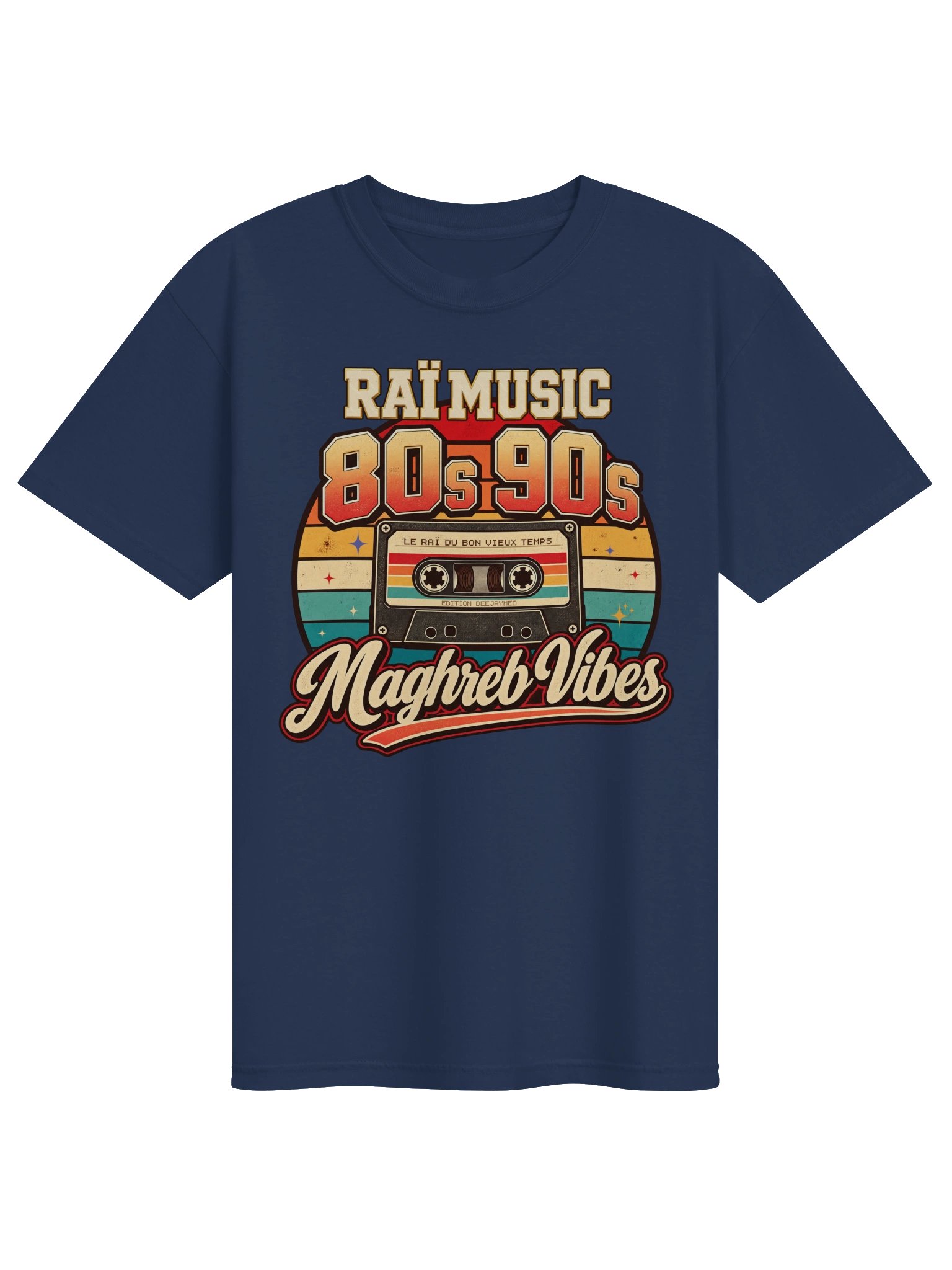 T-shirt Vintage Raï Music – Maghreb Vibes (Édition Cassette Rétro) product image (3)