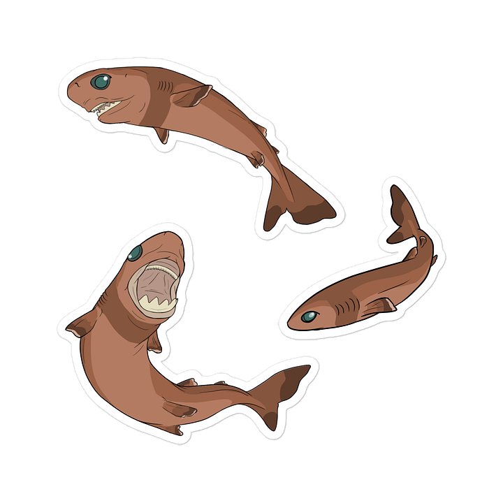 Cookiecutter shark Stickers product image (1)