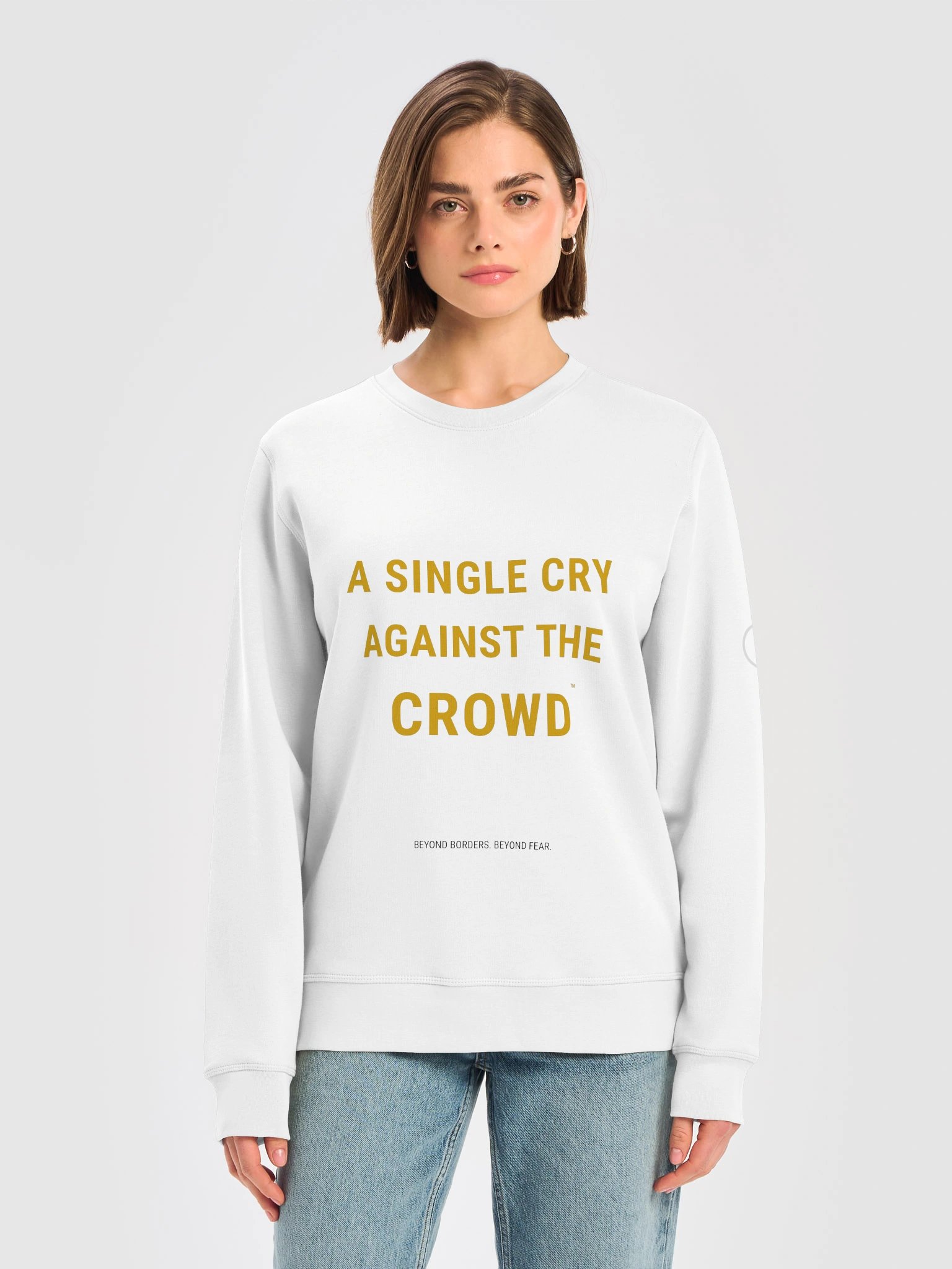 A Single Cry Against the Crowd™ Organic Signature Sweatshirt product image (5)