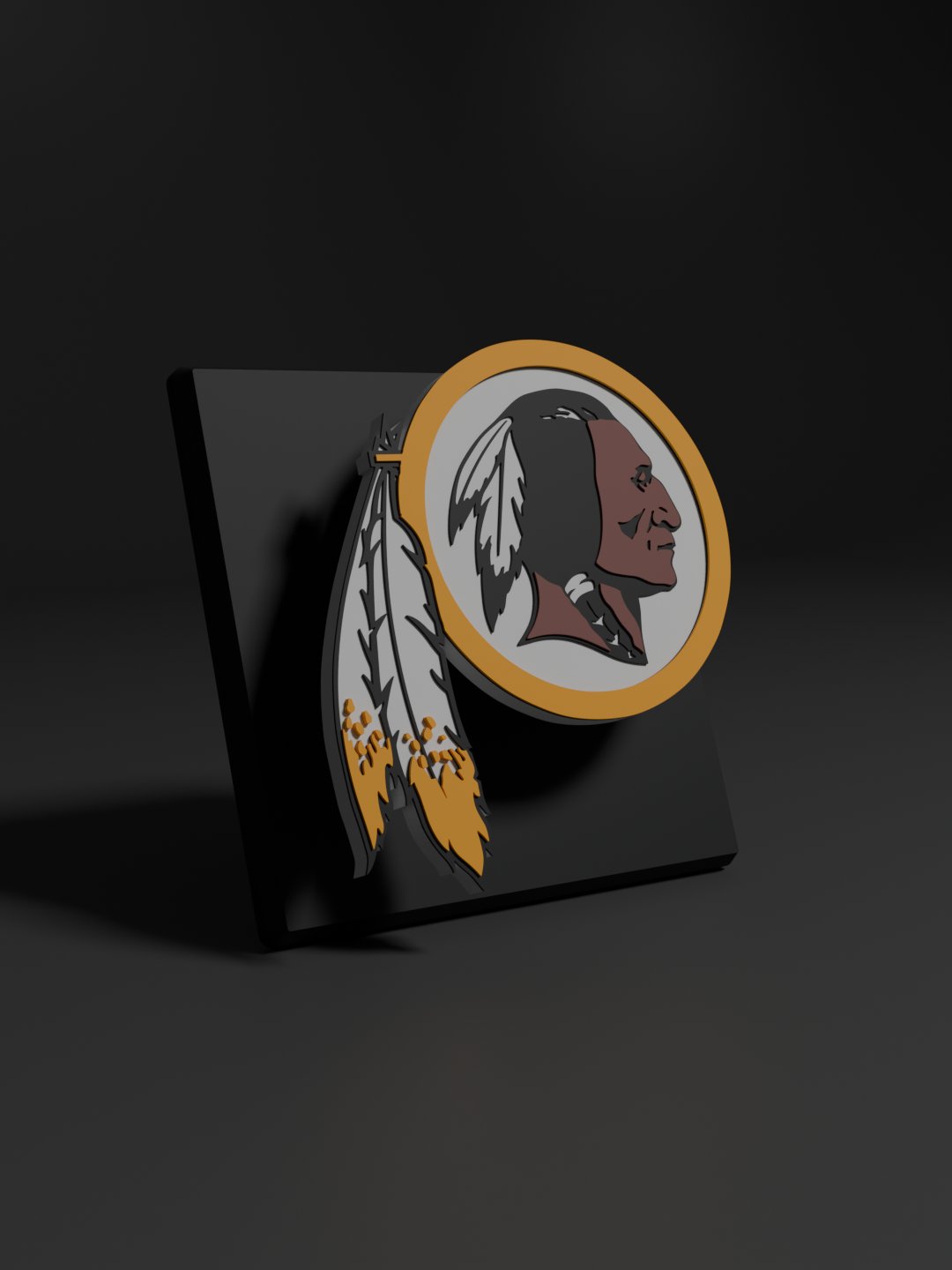 Washington Redskins 3D Printed Floating Logo Sign (Digital File Only) product image (1)