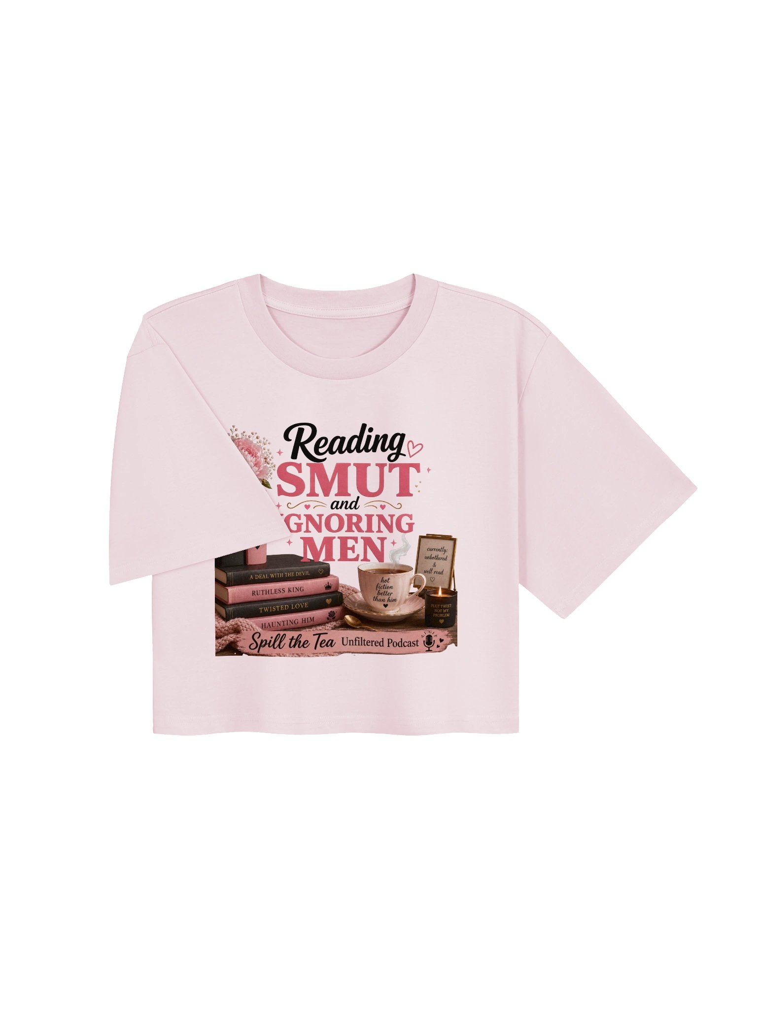 Reading Smut and Ignoring Men Crop Tee product image (8)