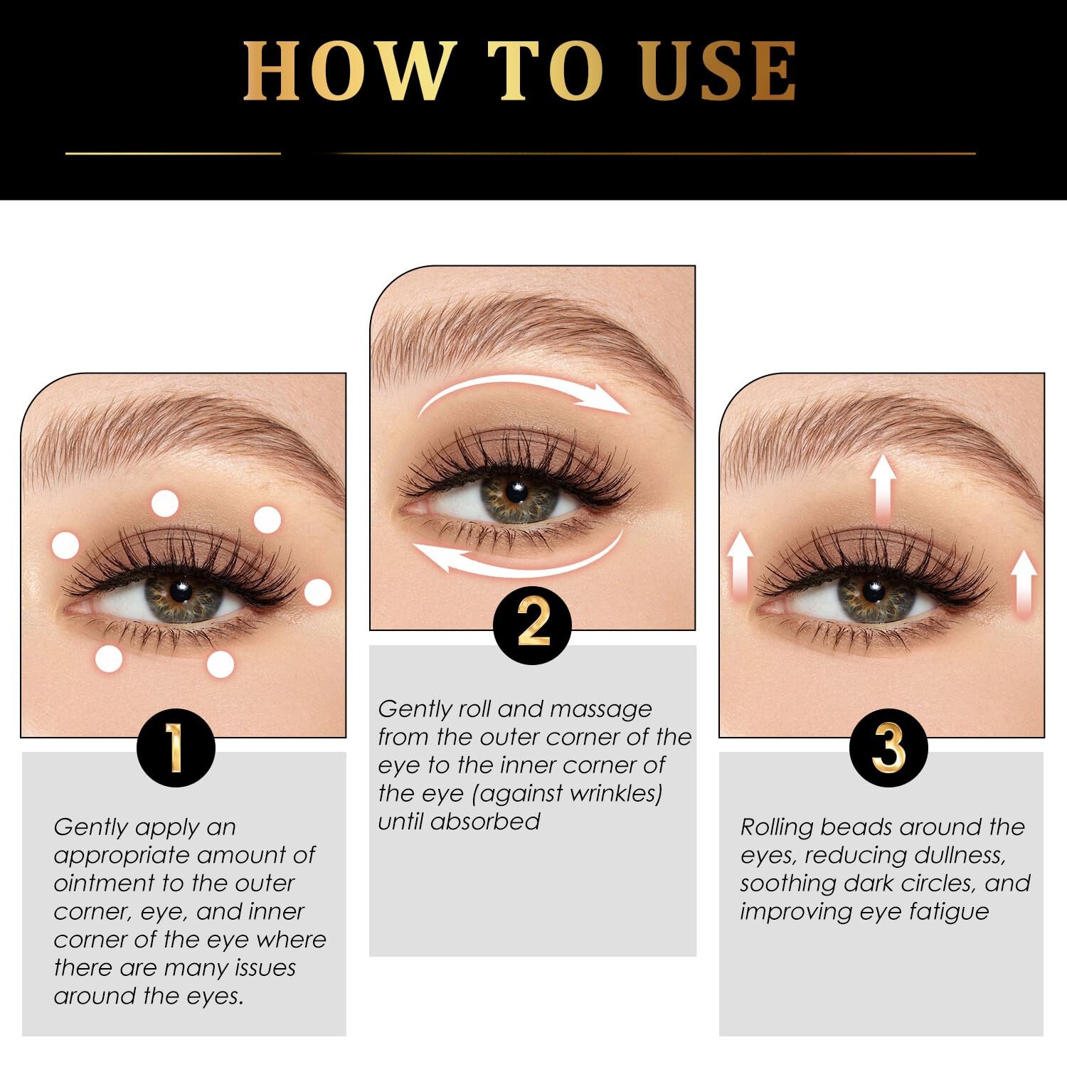 Youth Potion / Anti-wrinkle / Puffy eyes/dark circles - 10 mL bottle product image (3)