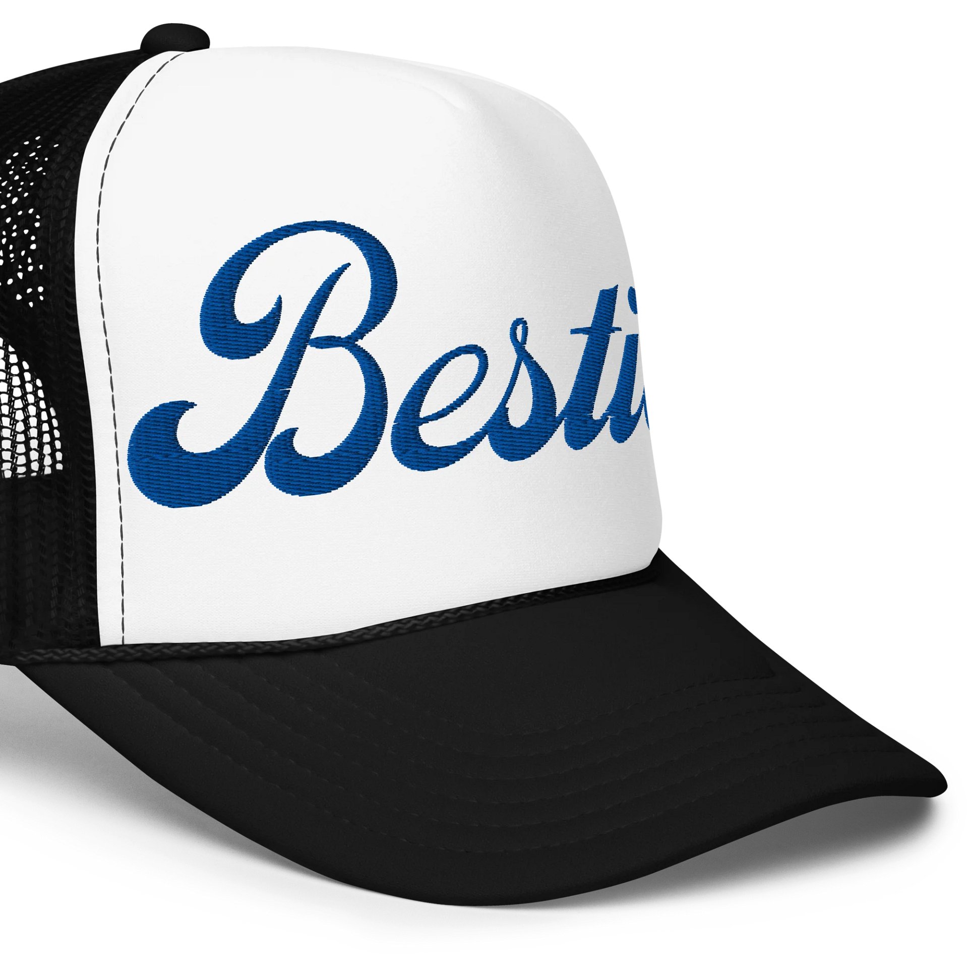Besties Embroidered Cursive Foam Trucker product image (5)