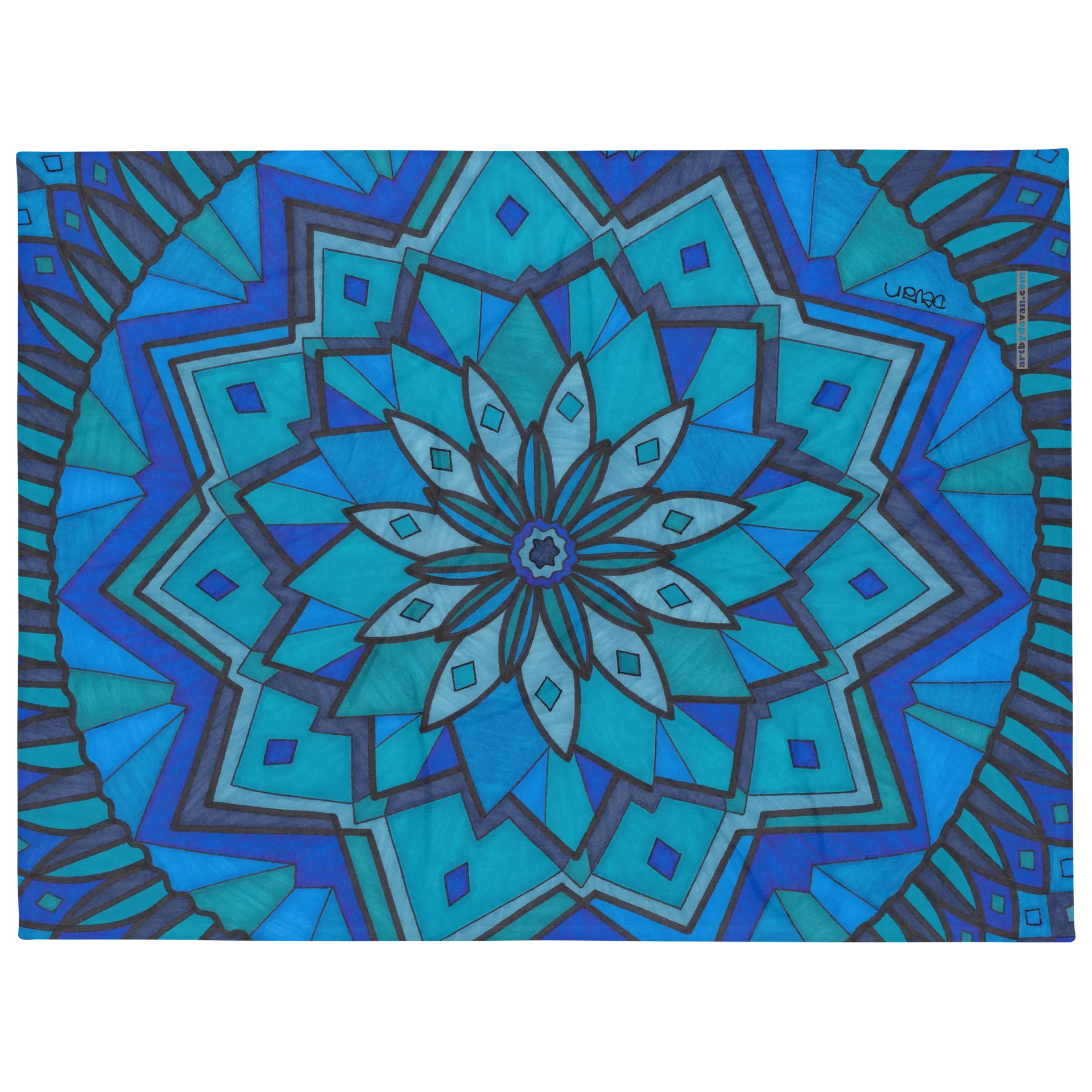 Blue Mandala Blanket product image (2)