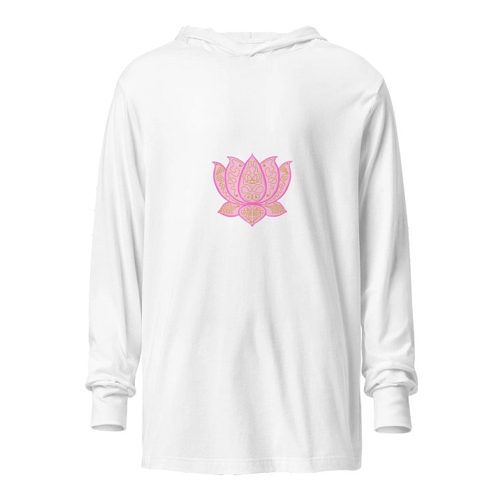 Golden Lotus Unisex Hooded Long Sleeve Tee product image (1)