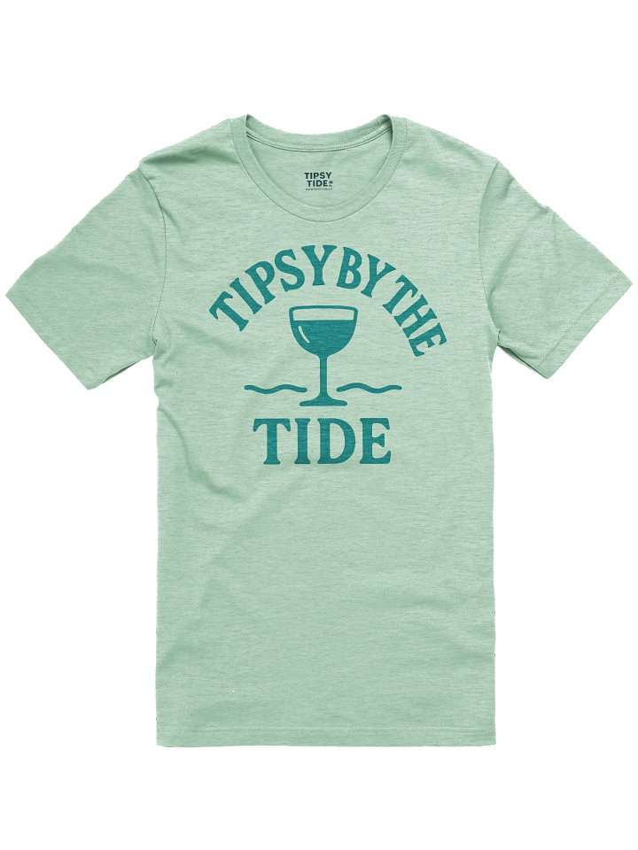 Tipsy by the Tide Wine Glass T-Shirt product image (4)