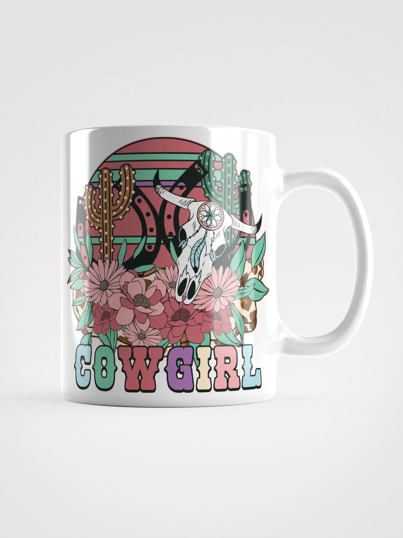 Southwestern Cowgirl Horseshoe Mug product image (1)