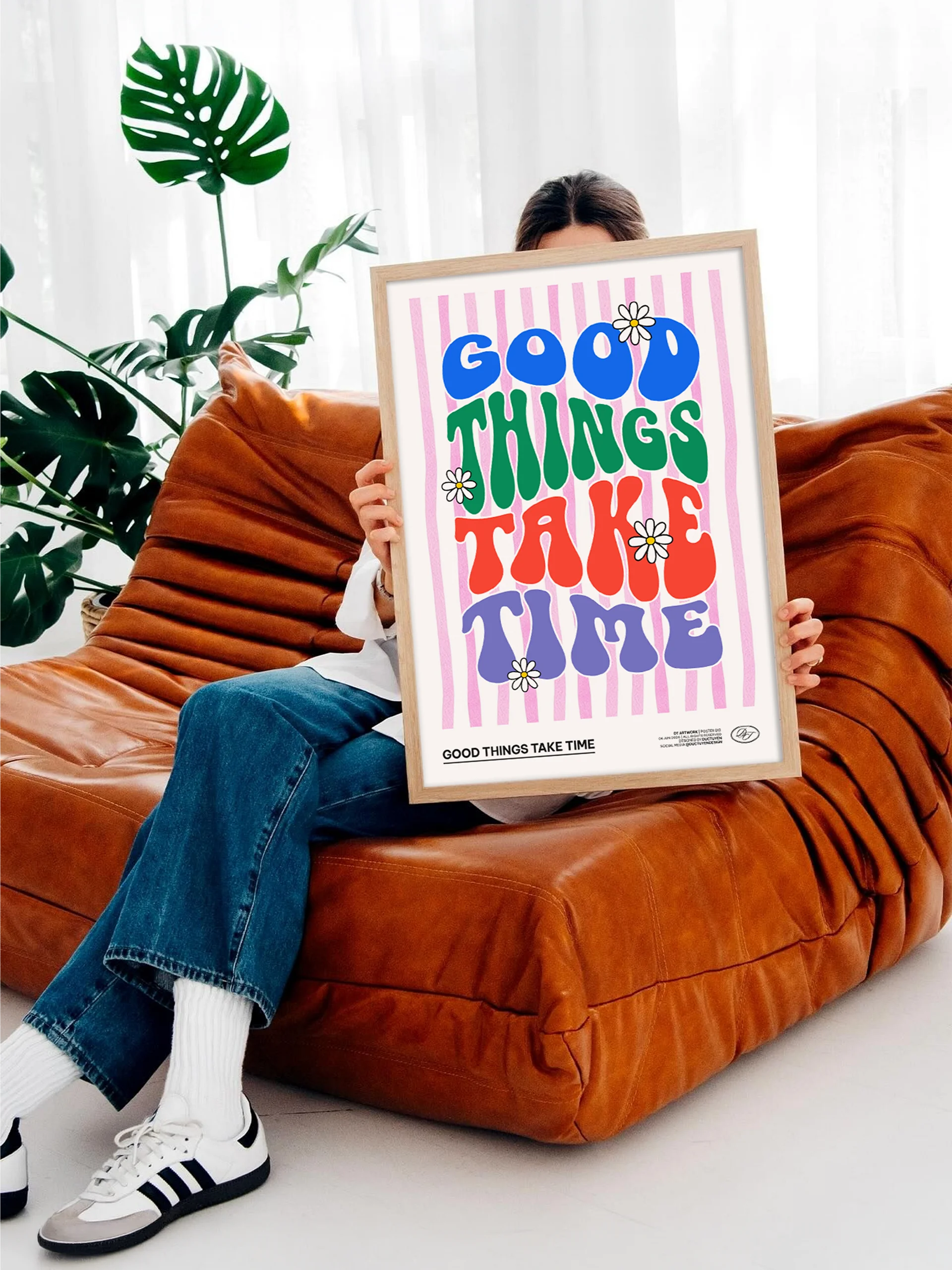 "GOOD THING TAKE TIME" Print Poster (Unframe) product image (2)