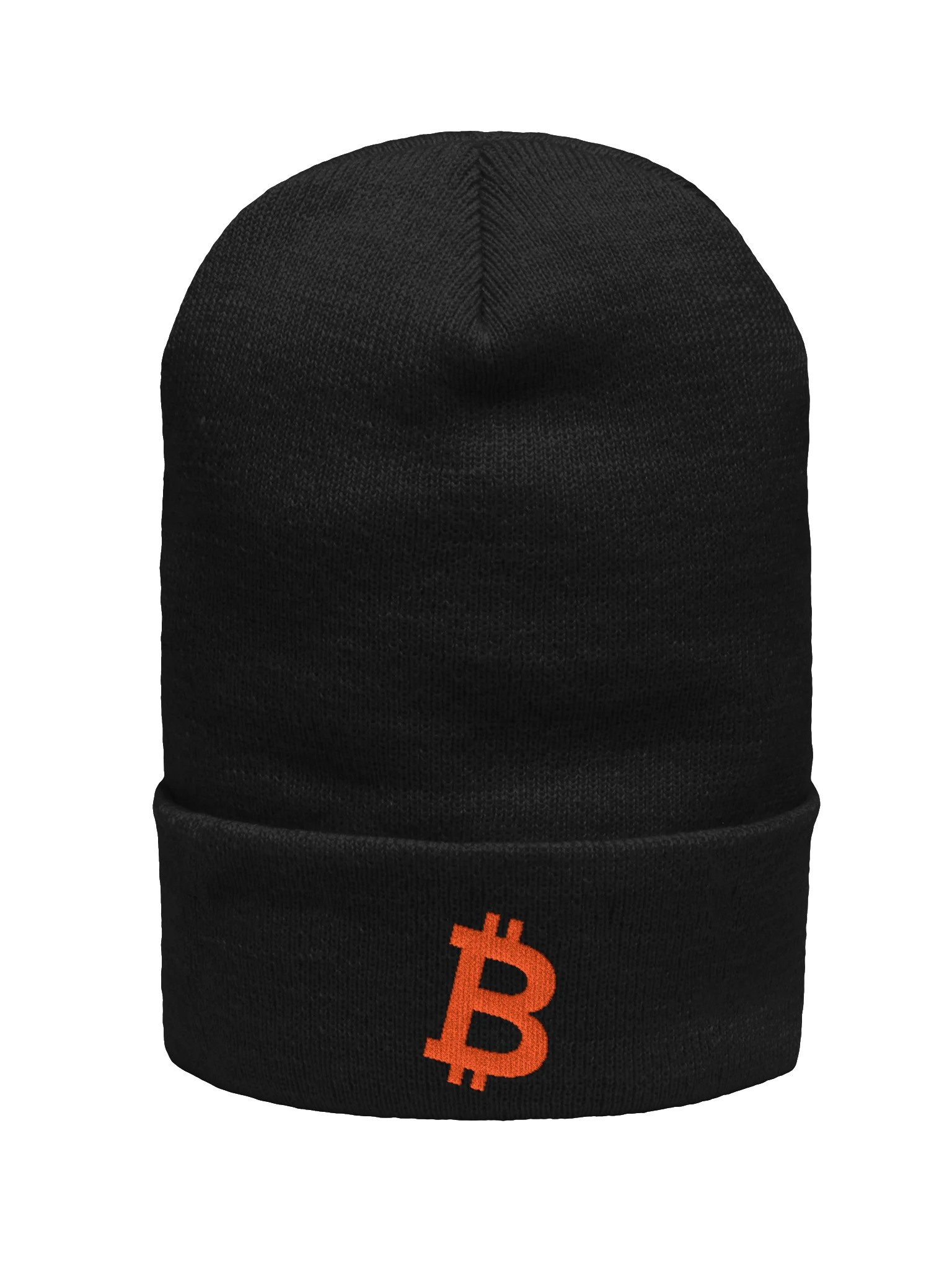 Slanted Bitcoin Embroidered Beanie product image (1)