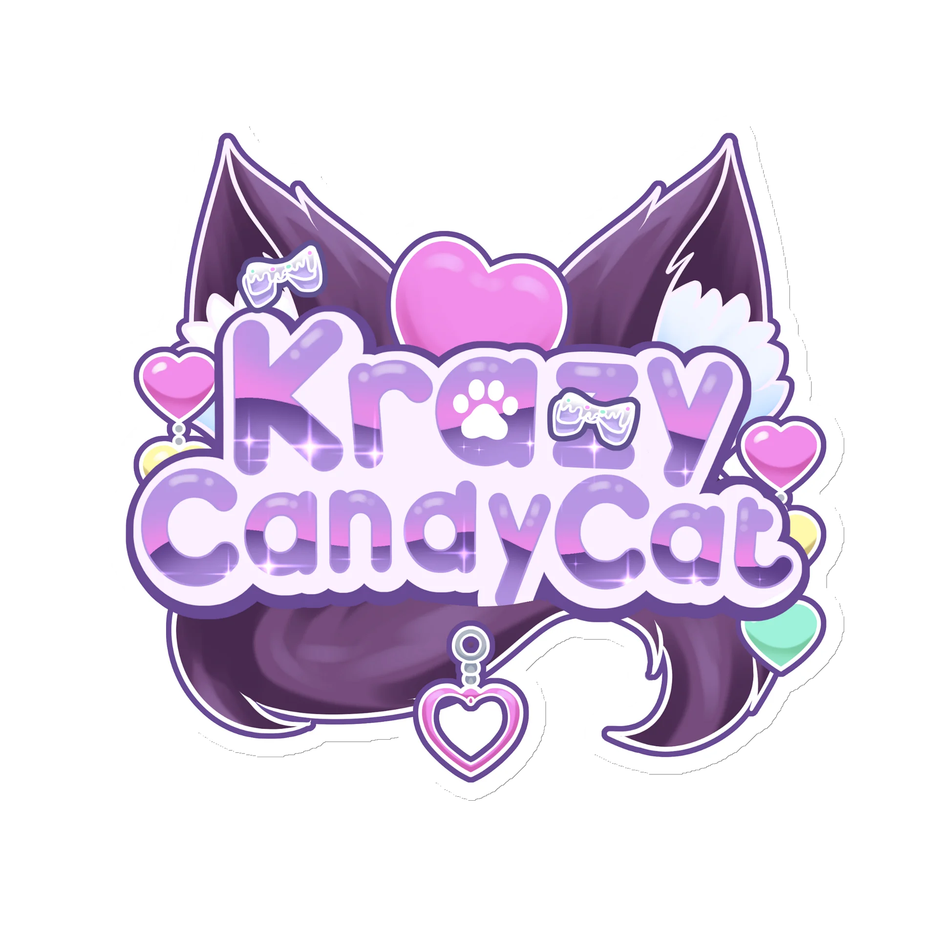KrazyCandyCat Logo Magnet product image (3)