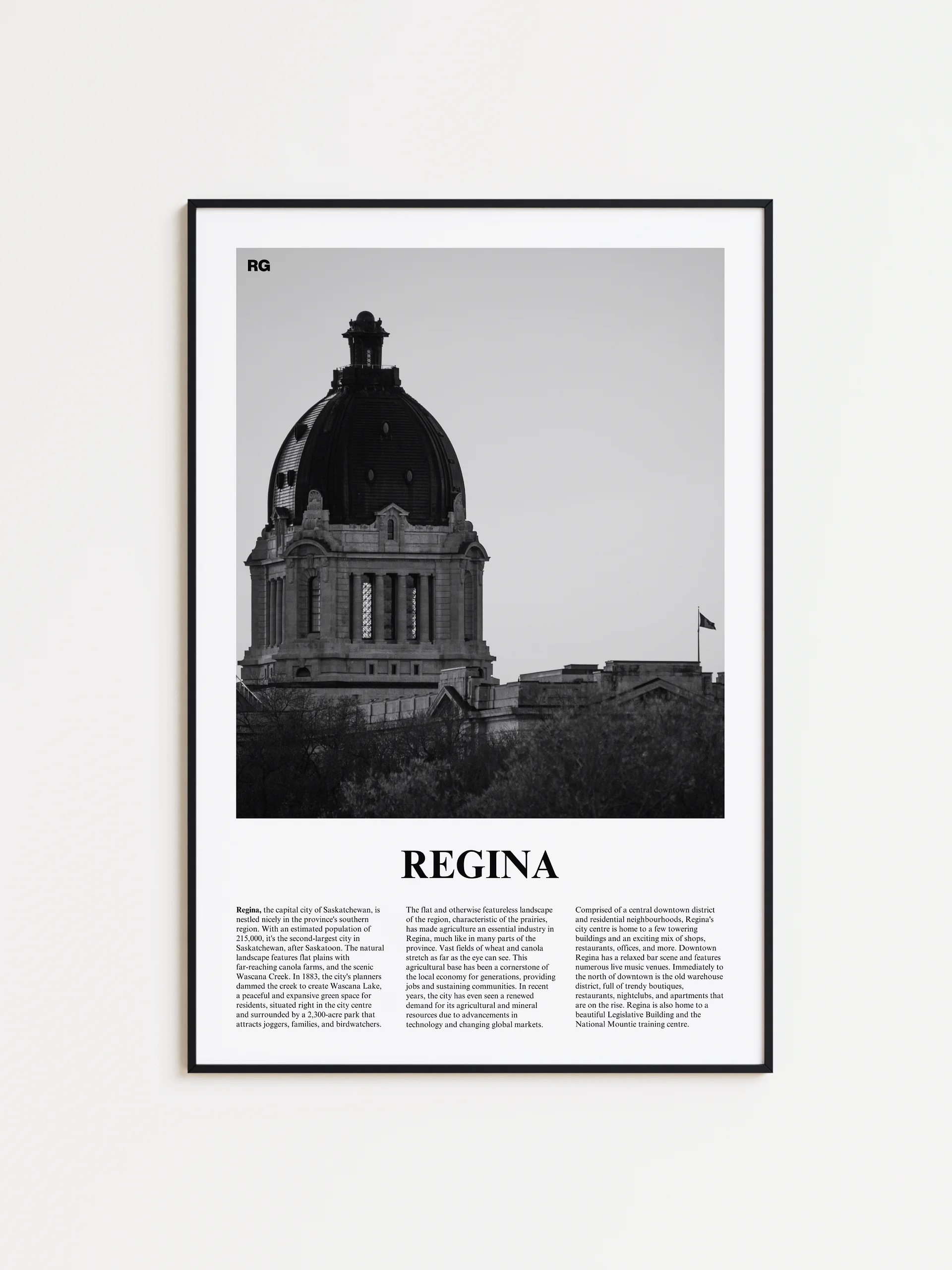 Regina 01 Newspaper Poster | Framed product image (1)