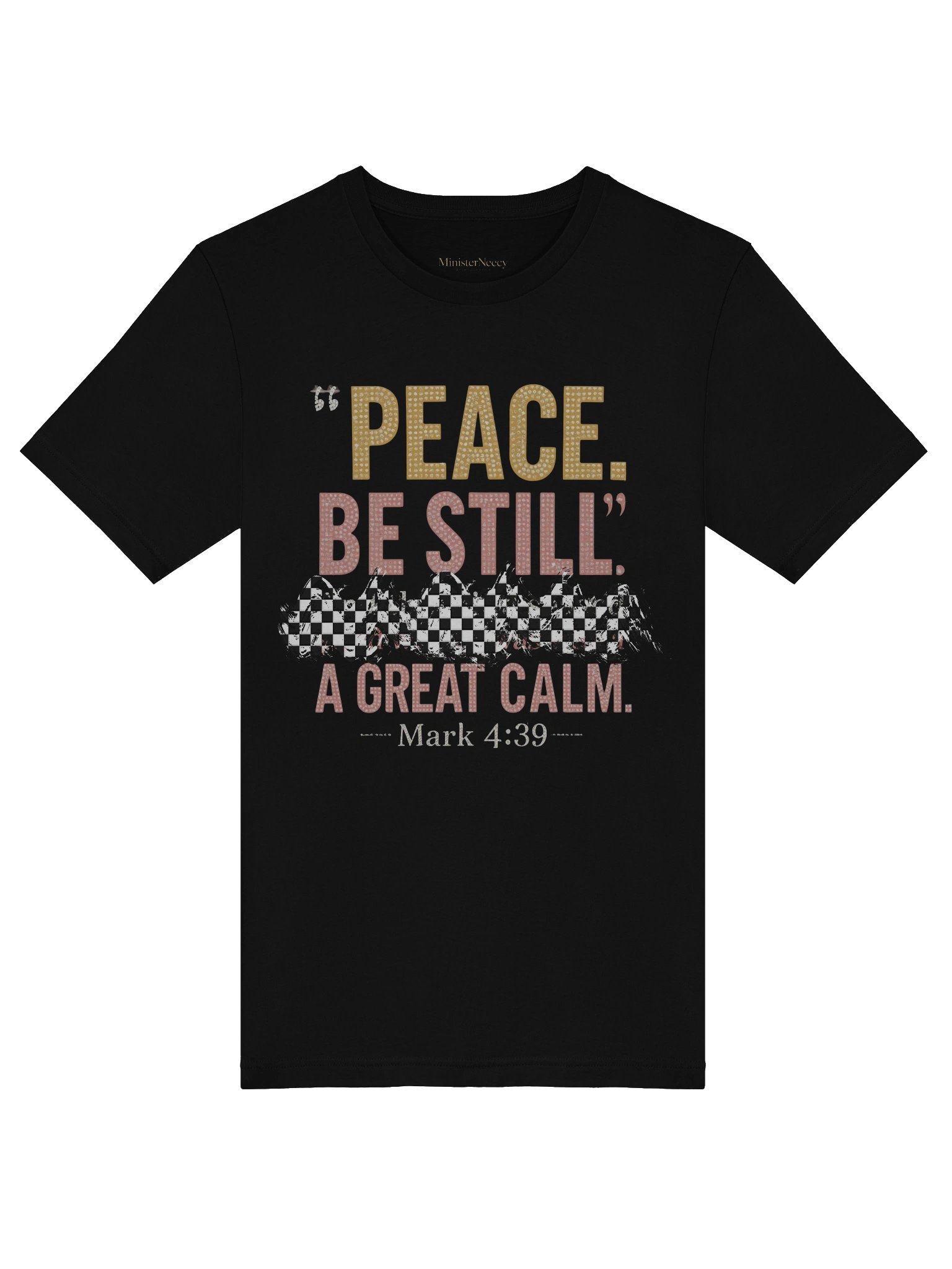 Peace Be Still Mark 4:39 Iconic Logo T-Shirt product image (5)