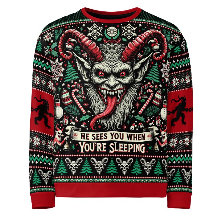 Krampus Sees You Sweater product image (1)