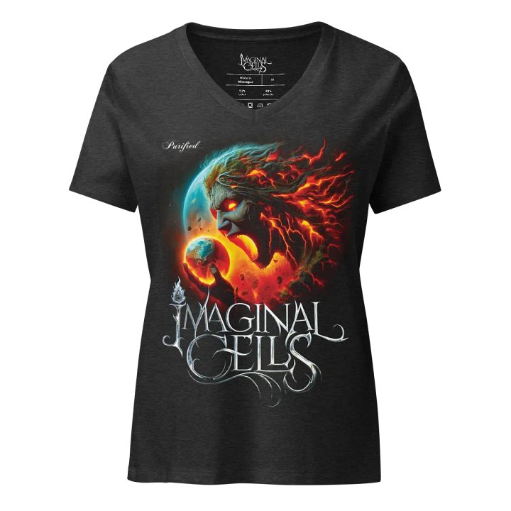 Angry Earth Women's V-Neck T-Shirt product image (3)