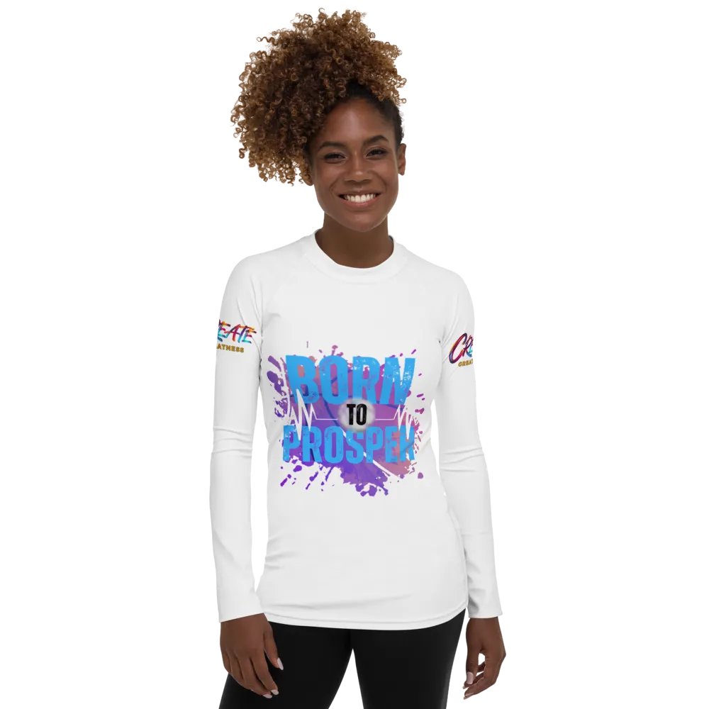 Born to Prosper Vibrant Splatter Rash Guard product image (7)