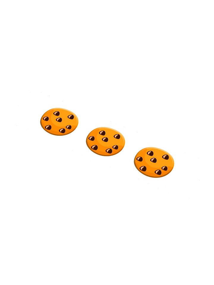 Three Cookie Emoji Sticker product image (1)
