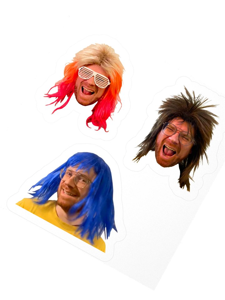 Wig Stickers product image (2)