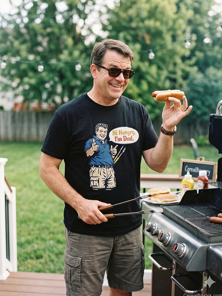 Hi Hungry I'm Dad Tee, 90s Dad Graphic T-Shirt, Father's Day Gift, Retro Dad Shirt product image (1)