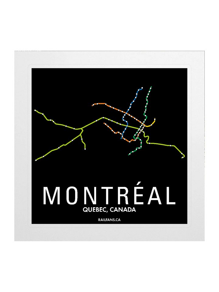 The Rail Fans Canada Transit Sticker - Montreal product image (2)