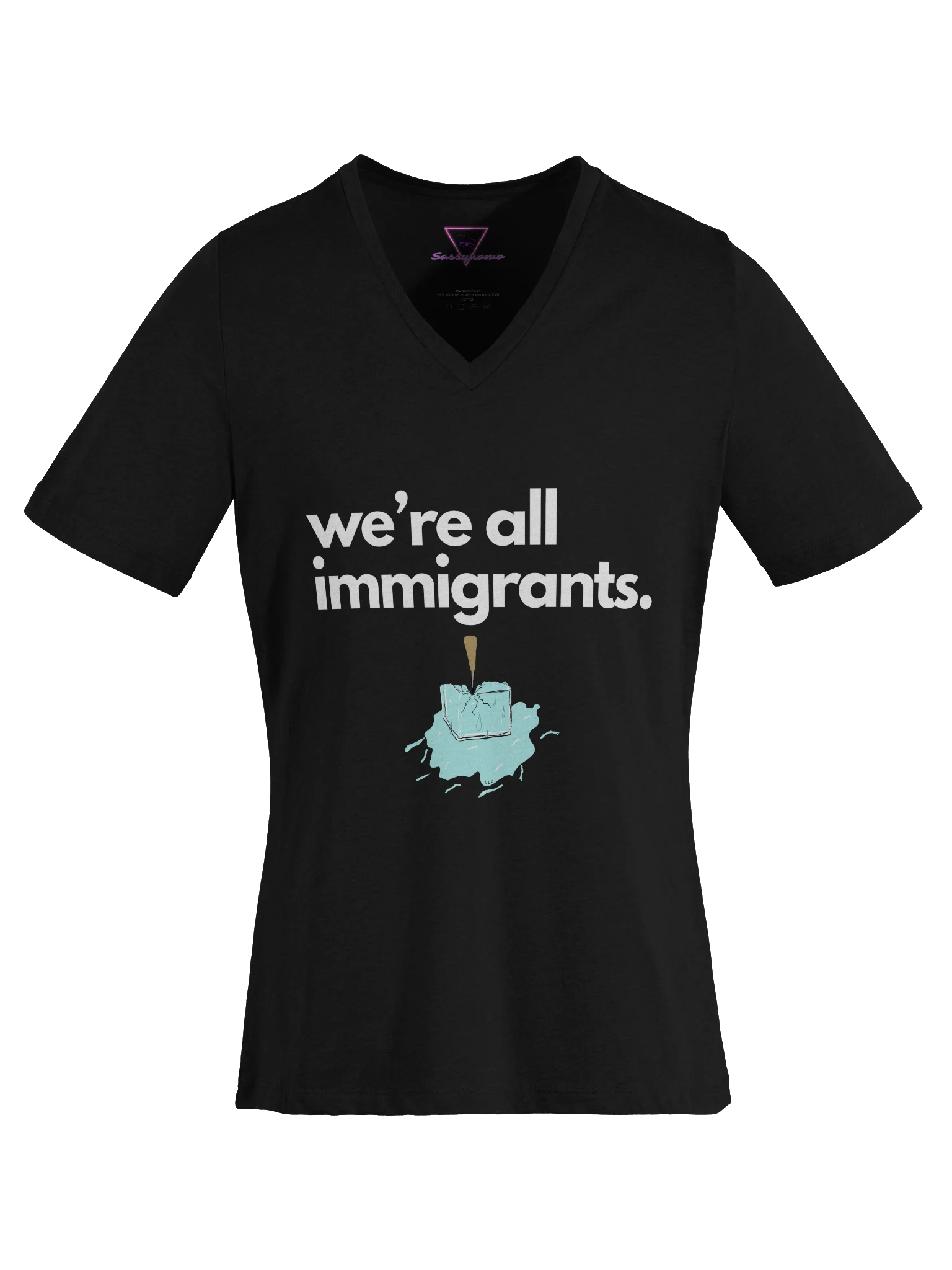 We're All Immigrants Vneck tee product image (27)