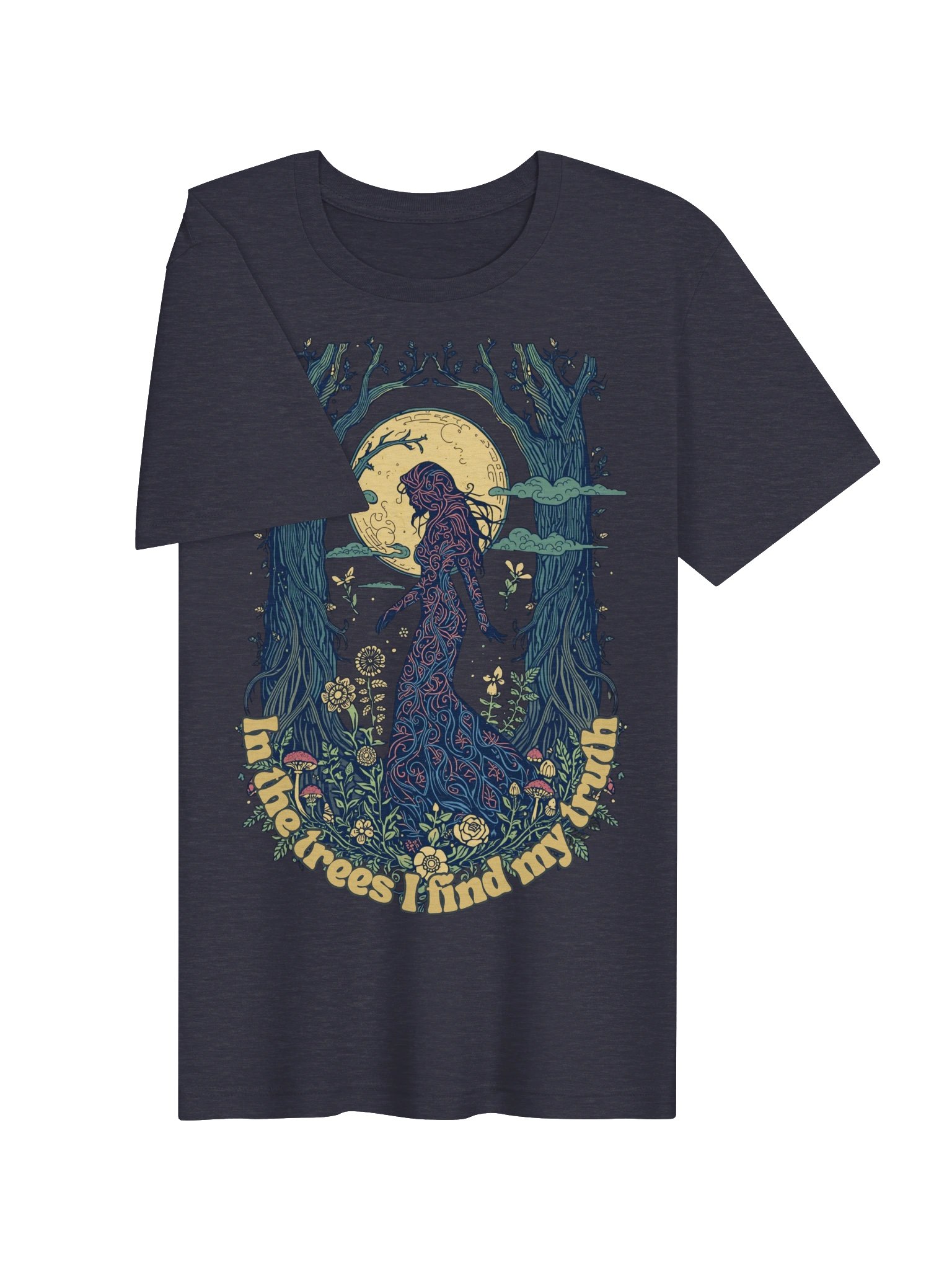Forest Goddess Shirt, In the Trees I Find My Truth, Mystical Nature Tee product image (4)