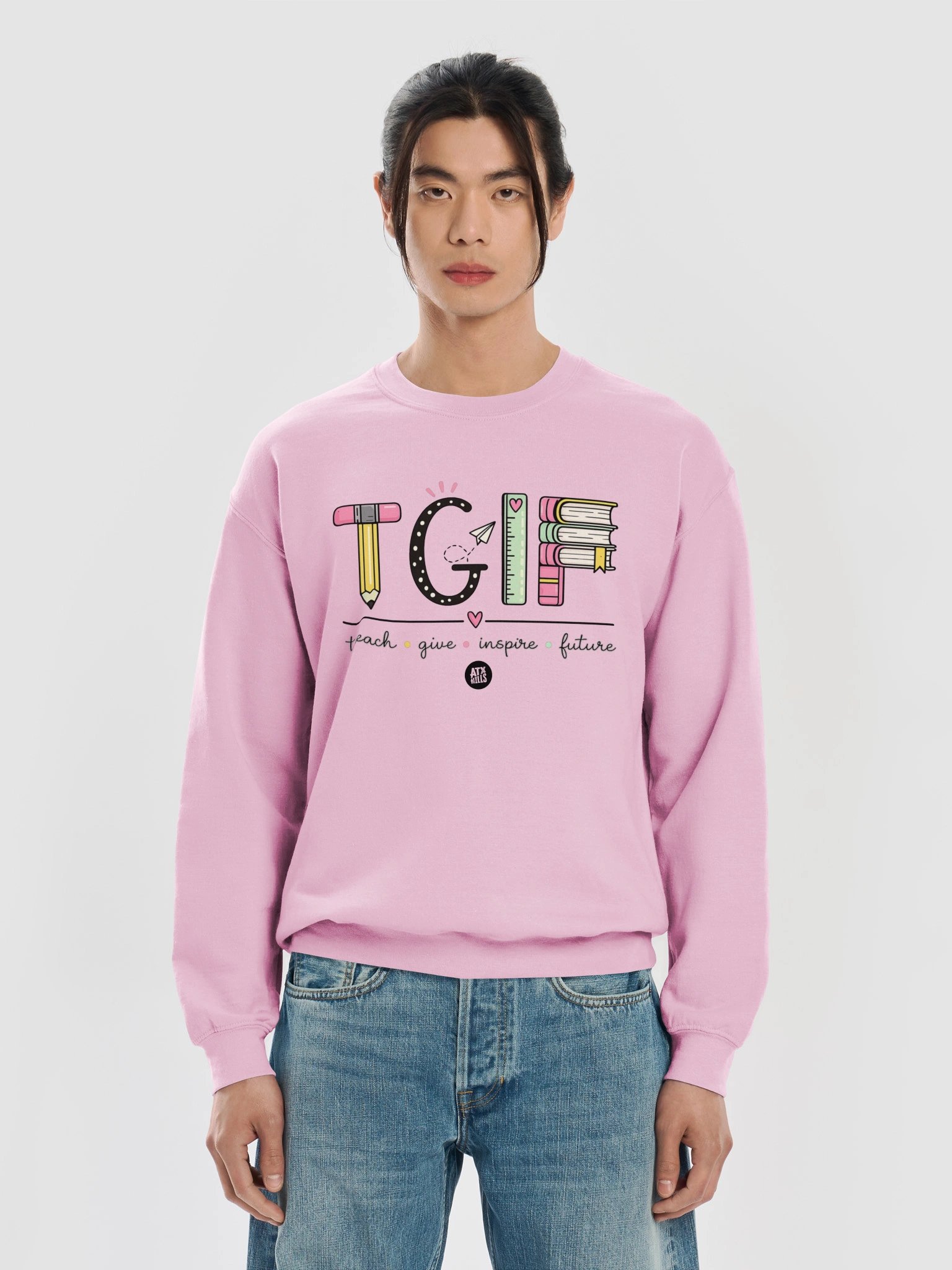 TGIF Teach Give Inspire Future Crewneck product image (27)