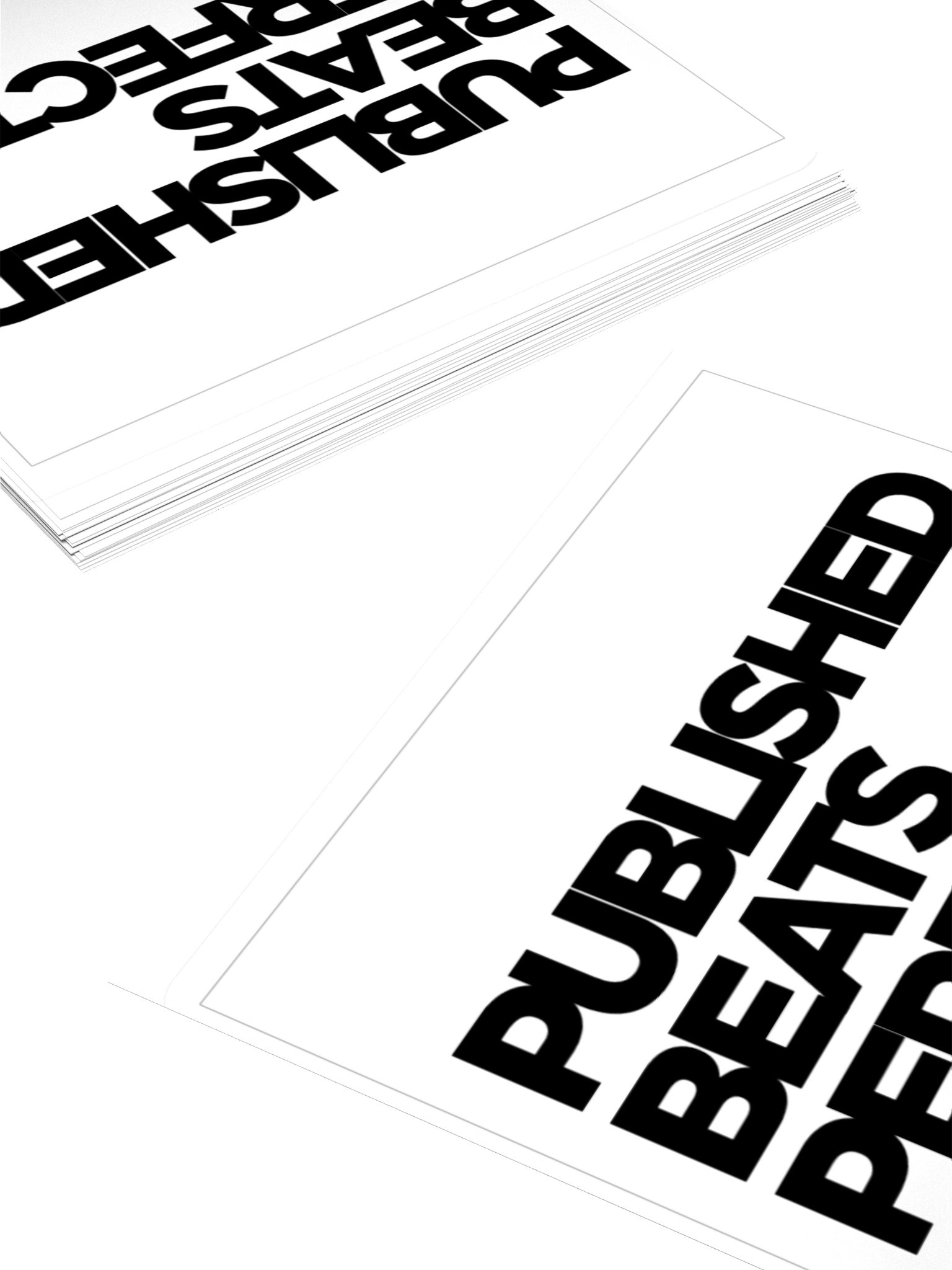 "Published Beats Perfect" Sticker — Kiss Cut Vinyl | Kan Do Creators Collection product image (7)