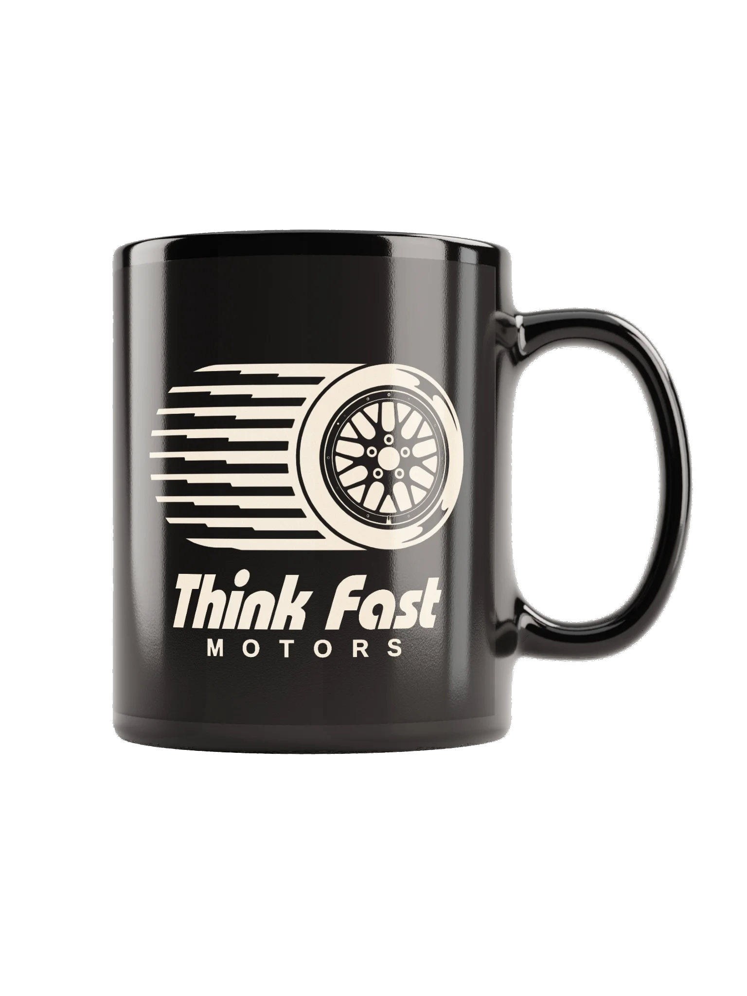 Think Fast Motors Mug - All Black product image (3)