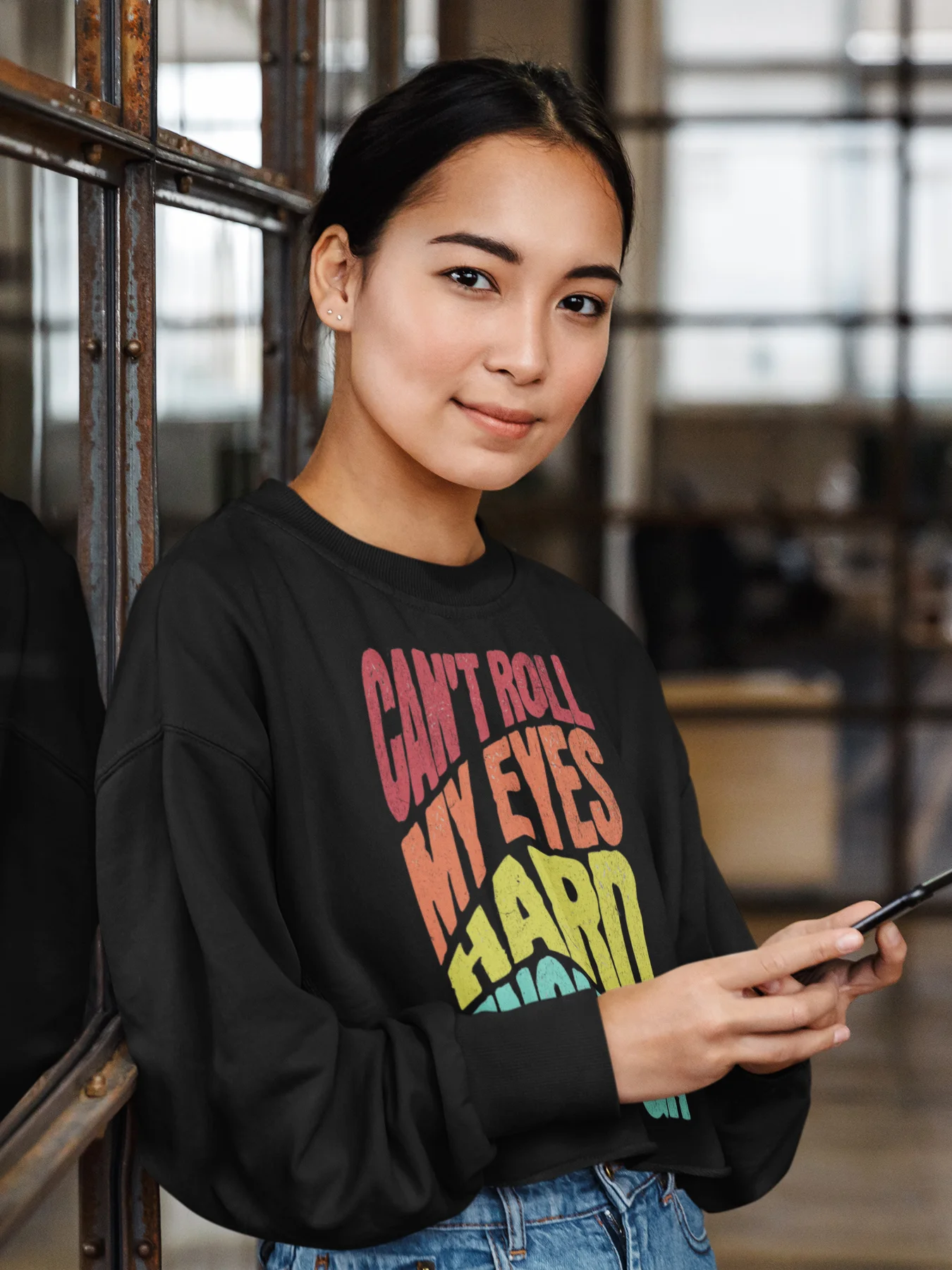 Can’t Roll My Eyes Hard Enough Crewneck Sweatshirt product image (3)