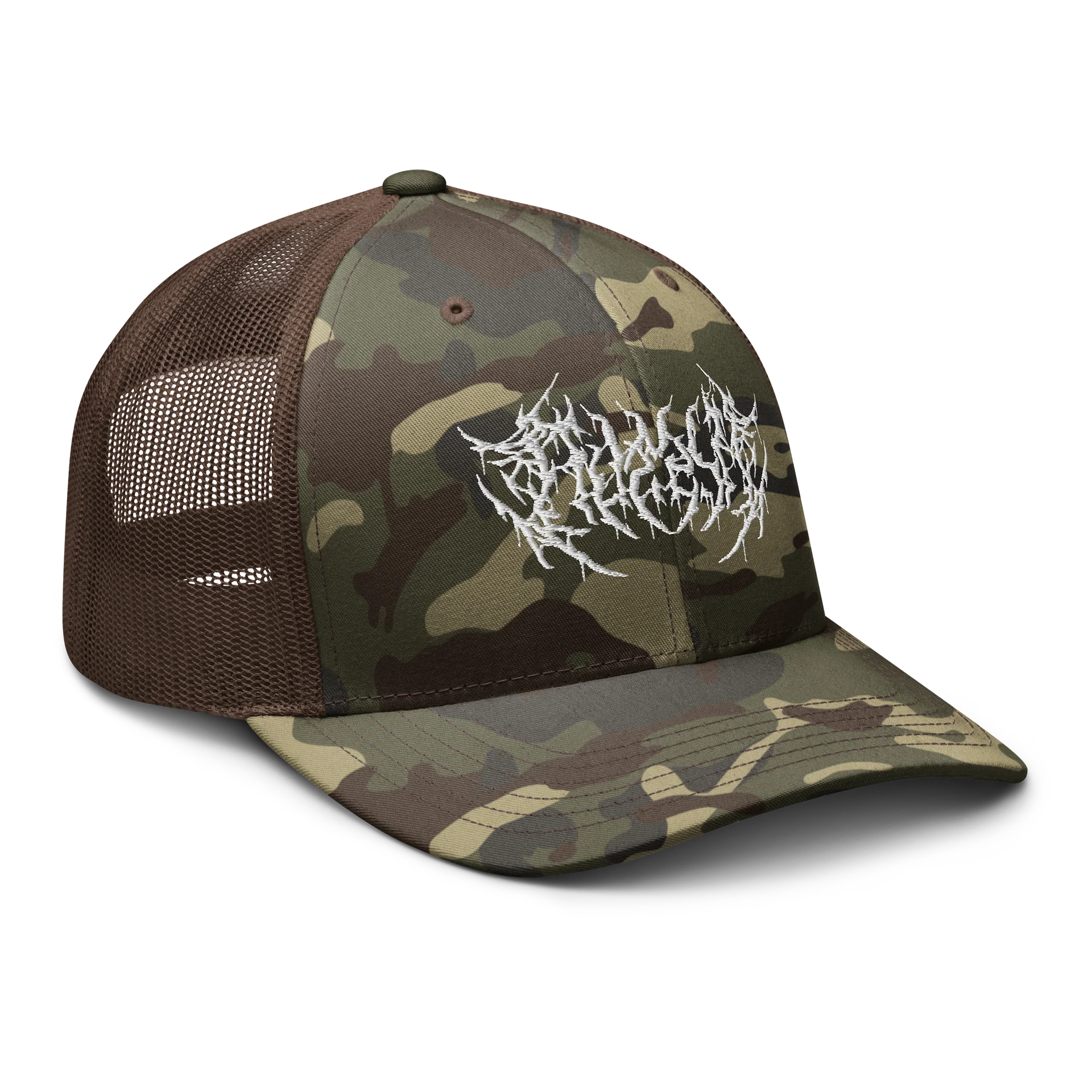 autism metal band logo trucker hat product image (12)