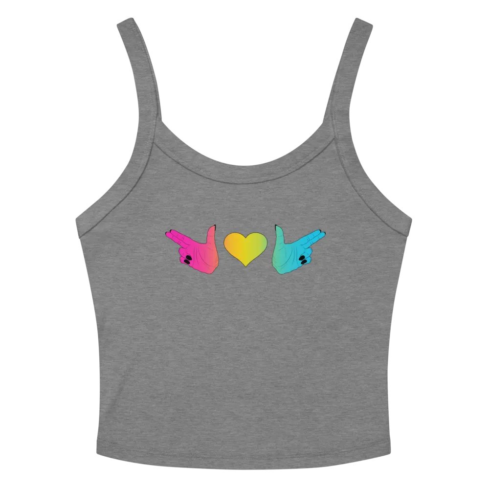 Finger Guns (pan flag) Crop Tank product image (2)
