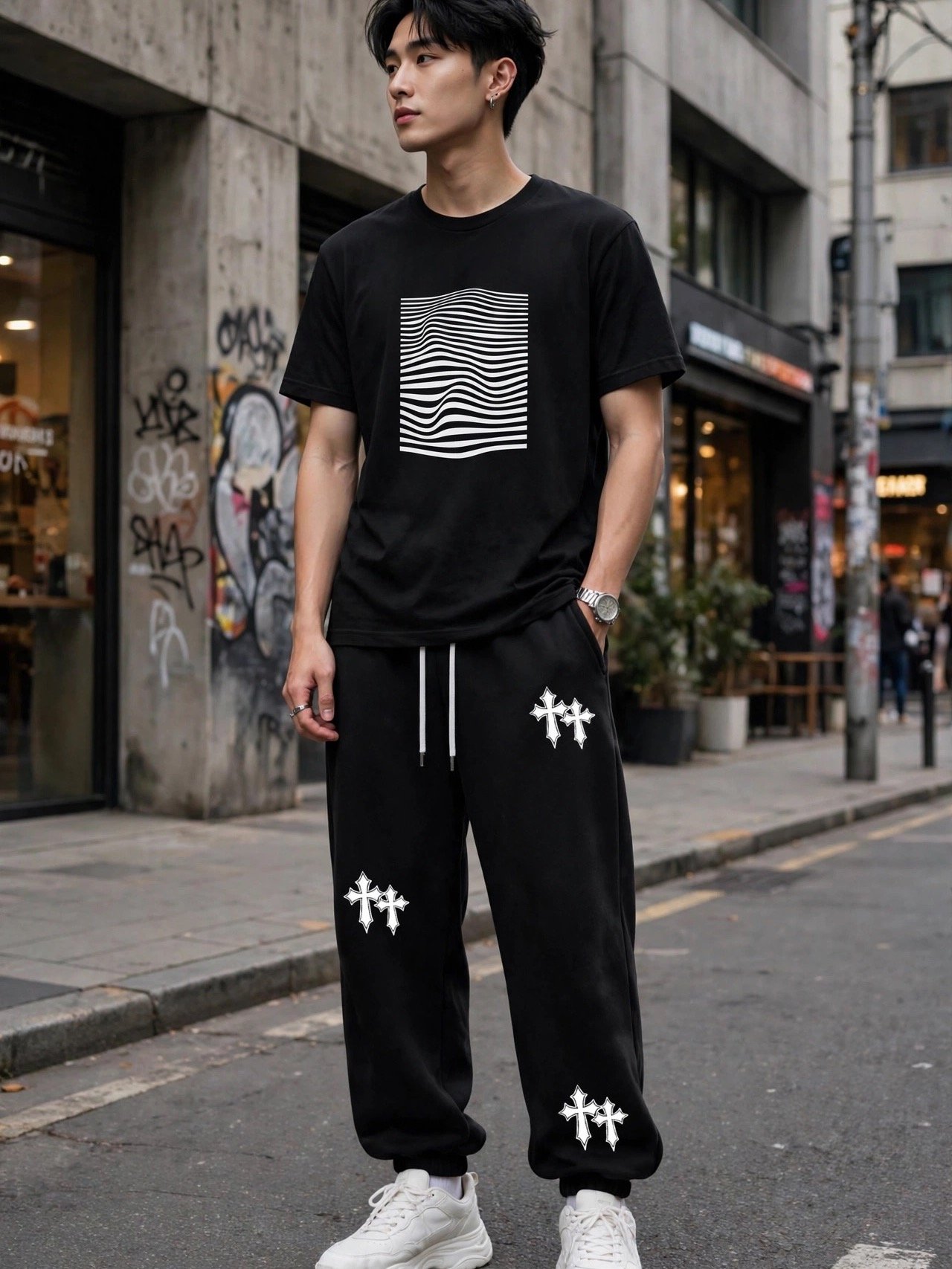 Minimal Black Speckle Tee product image (1)