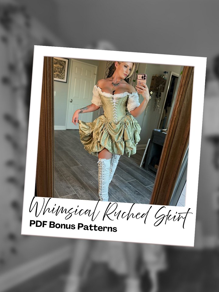 PDF Whimsical Skirt Belt Pattern & Bonus Skirt Pattern product image (2)