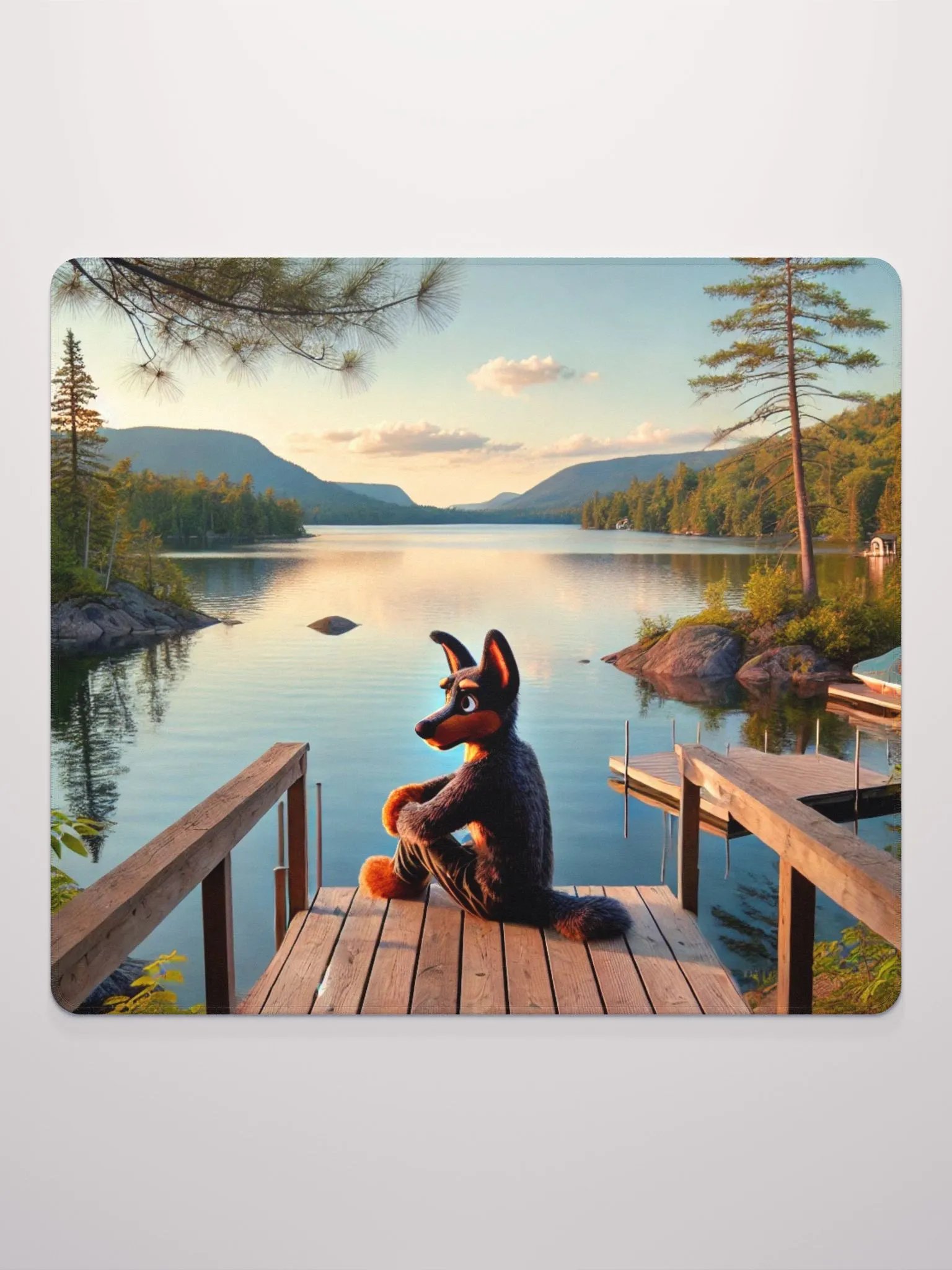 AI Generated Doberman Mouse Pad product image (2)