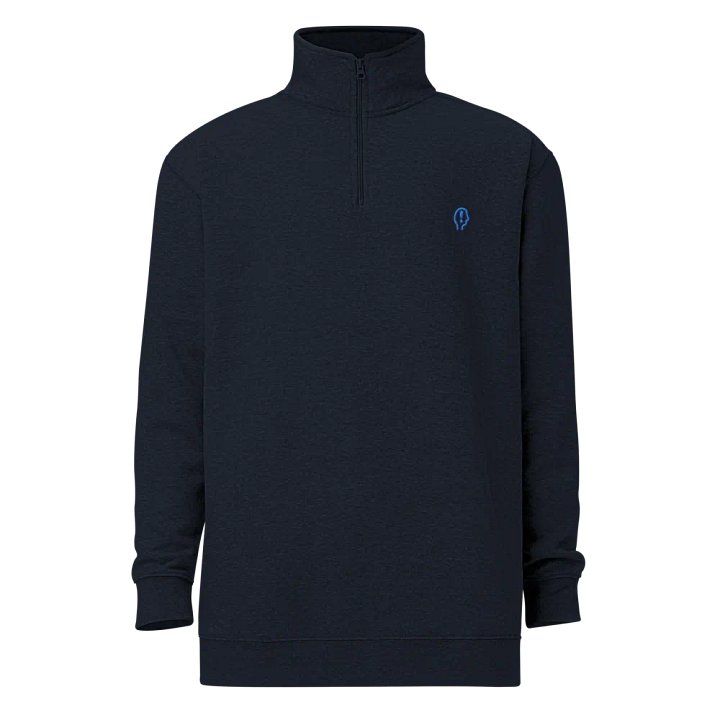 EXCLAIMING MENTALLY (electric design) embroidered quarter zip product image (12)