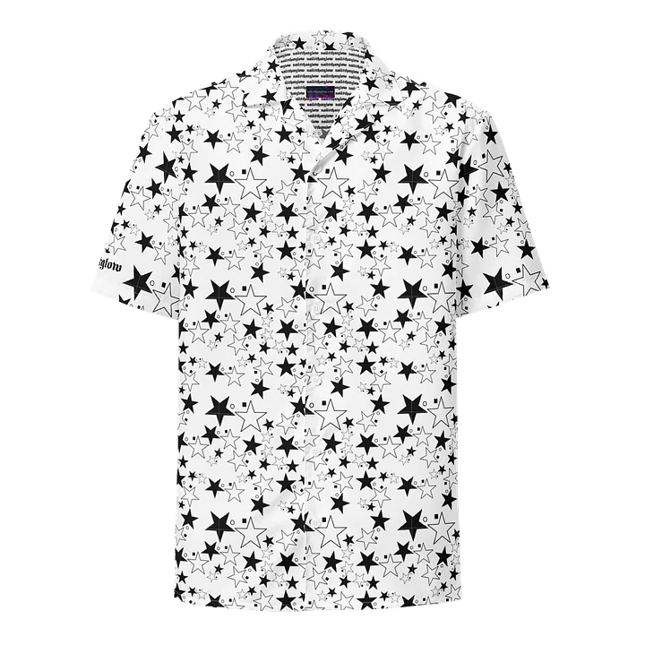 Star Square Circle Star - White - Button Down Top product image (1)