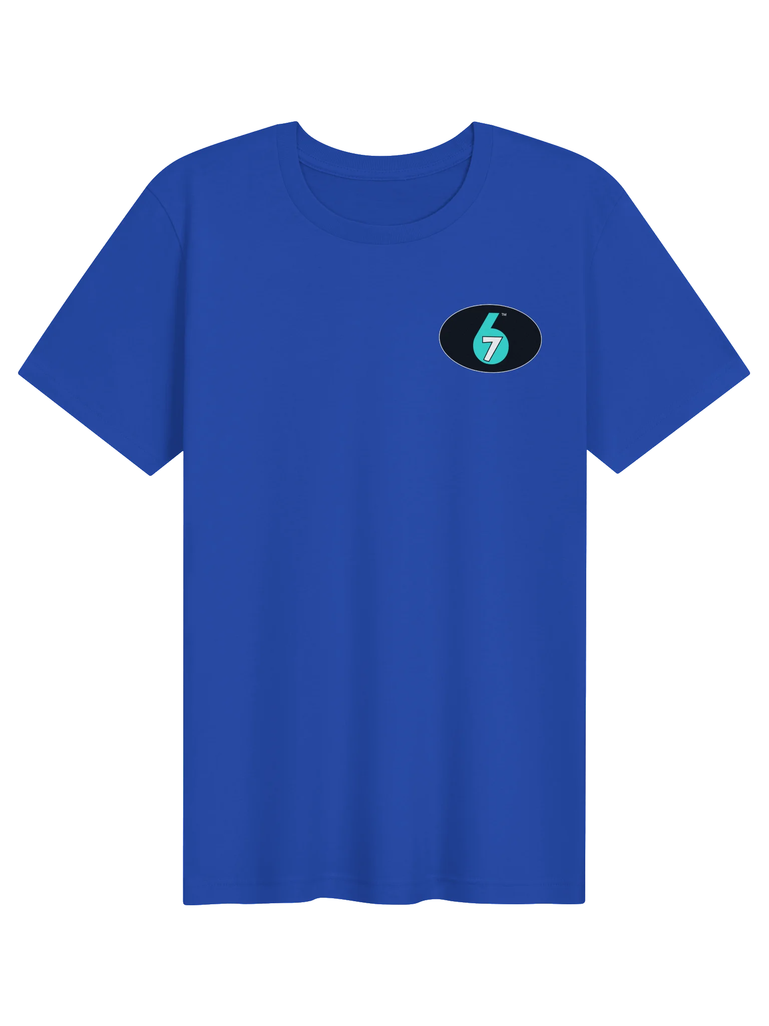 Blue t-shirt - hero logo on front product image (1)