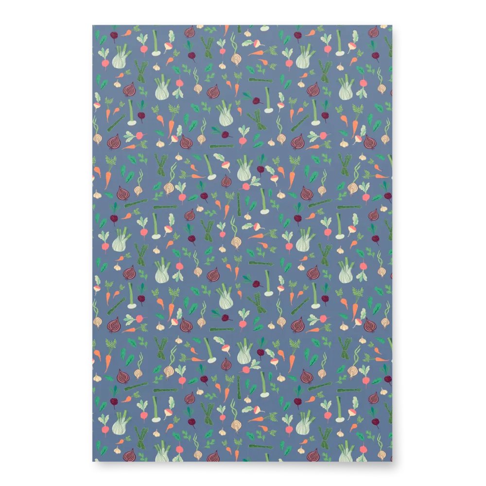 Summer Vegetable Patch Wrapping Paper product image (4)