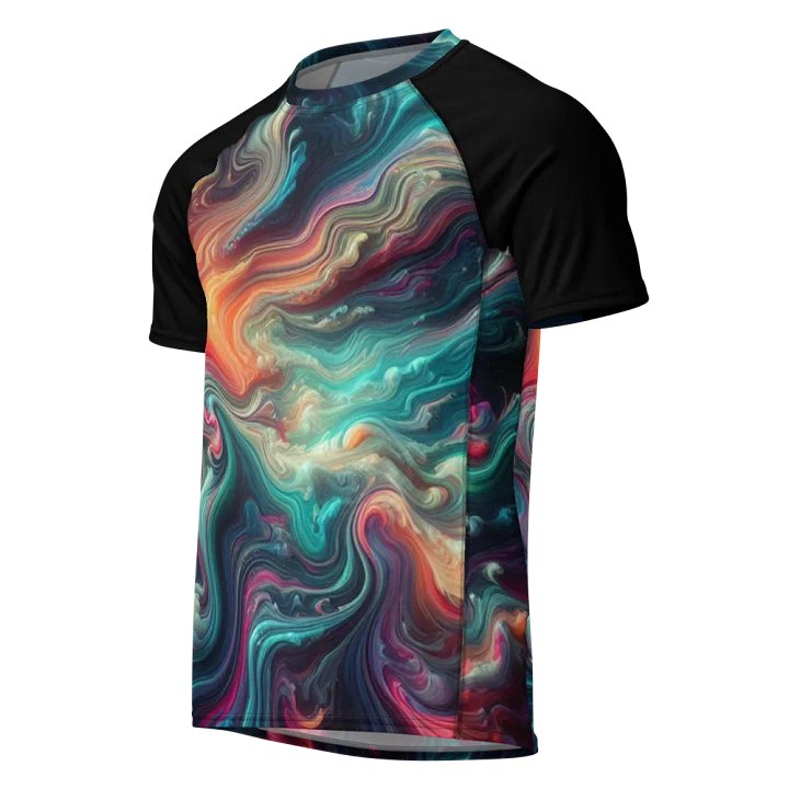 Ethereal Flow Men's Rash Guard | Ai Design product image (1)