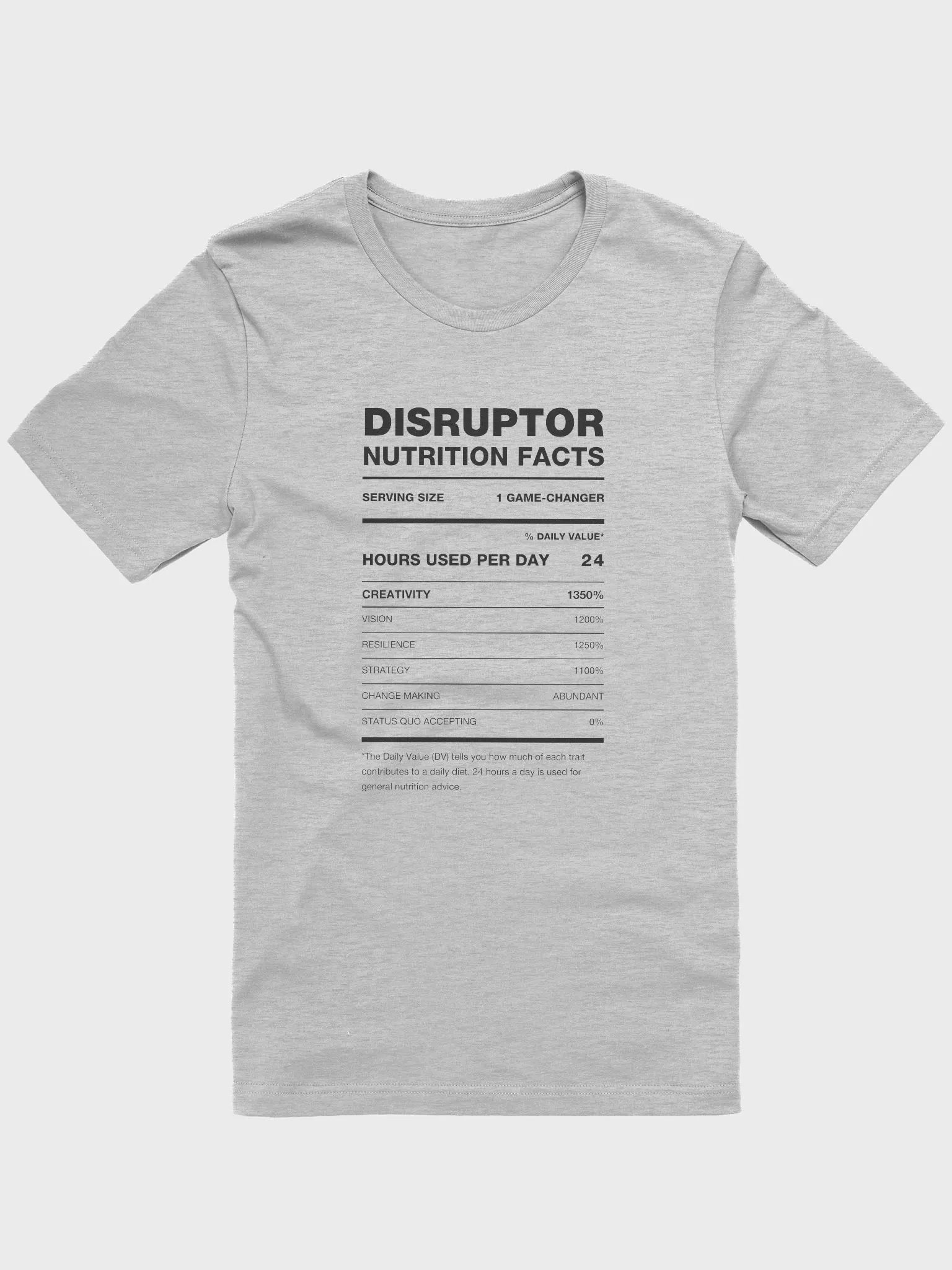 DISRUPTOR Nutrition Facts Supersoft Tee product image (7)