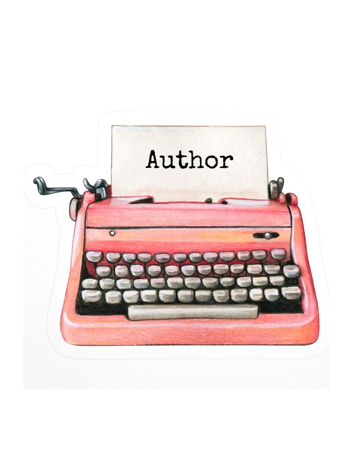Author Typewriter Sticker product image (1)