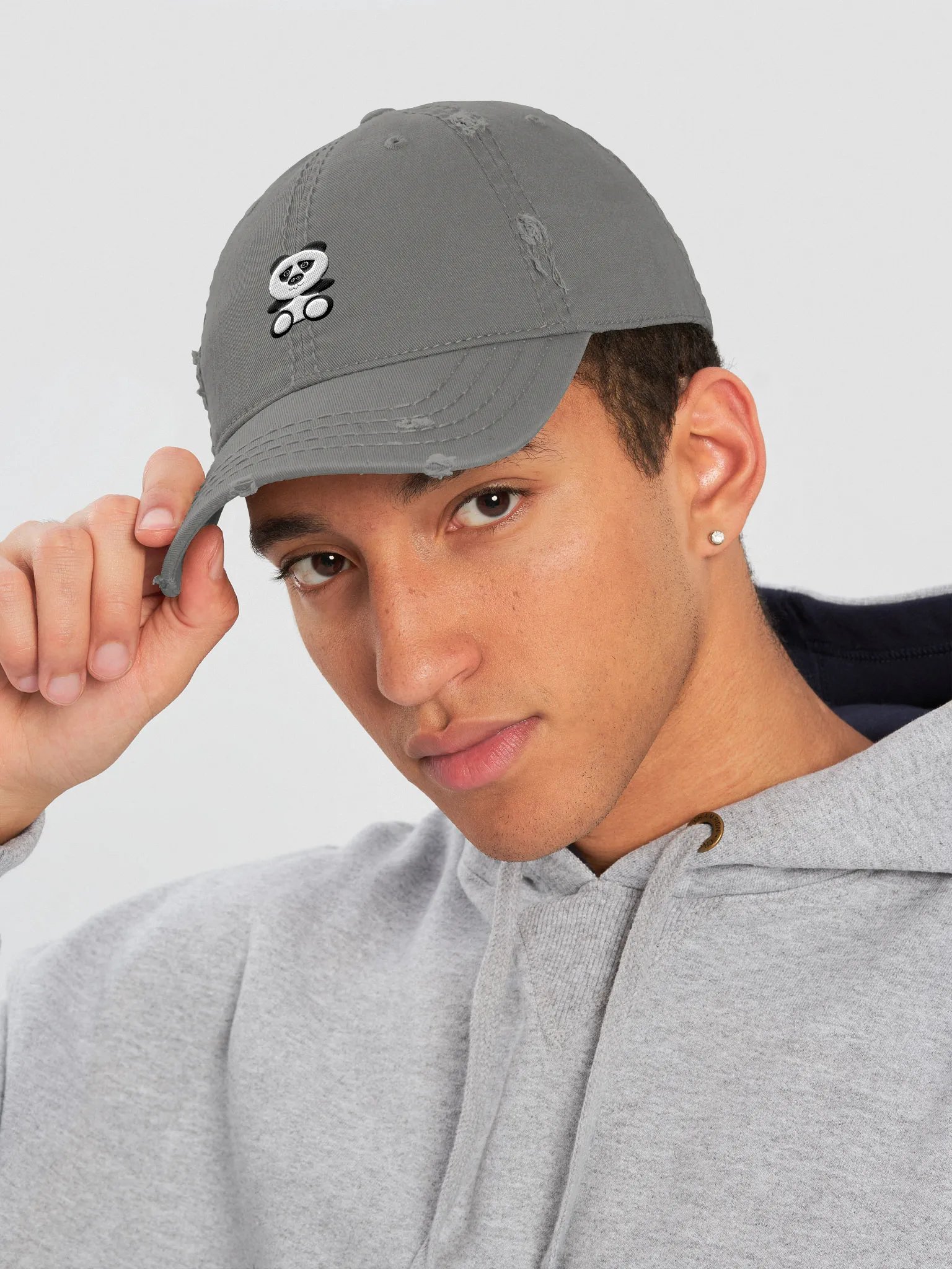 Zen Panda Distressed Dad Hat product image (5)