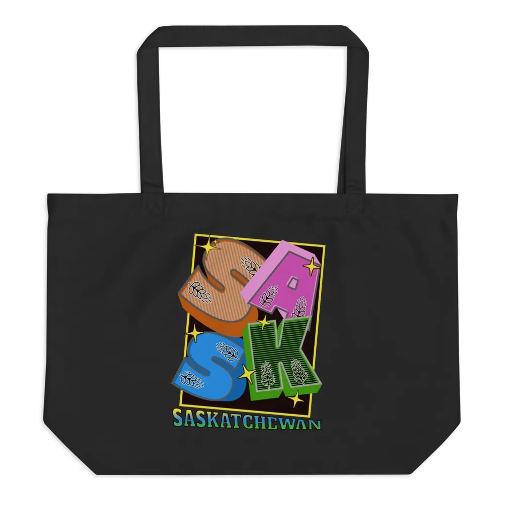 Sask Saskatchewan Block Letter Statement Tote product image (1)