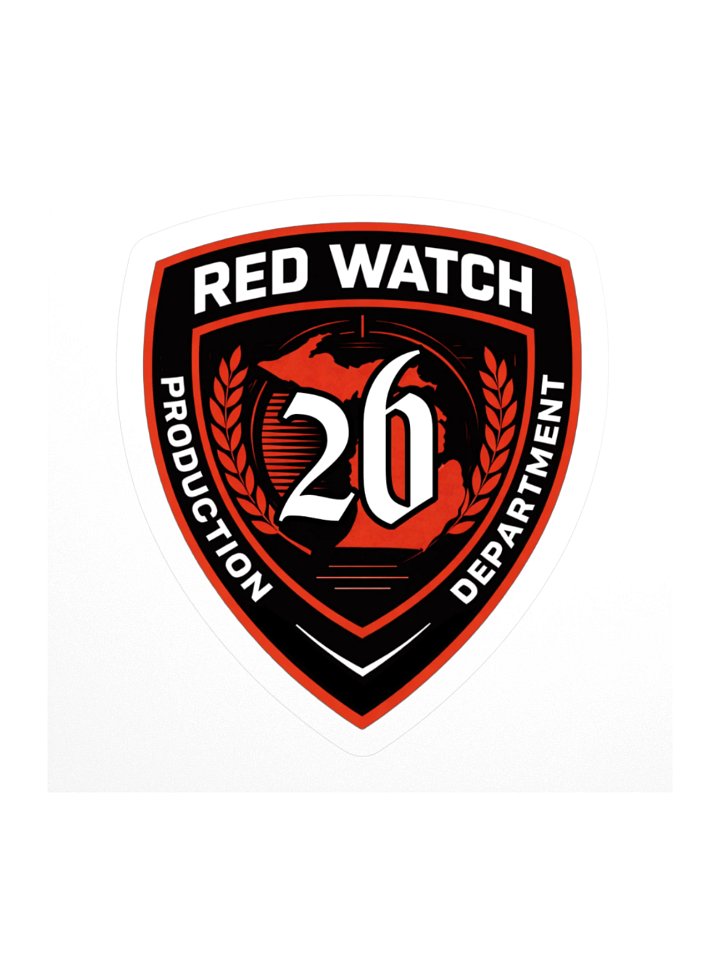 Red Watch Production Department Sticker product image (1)
