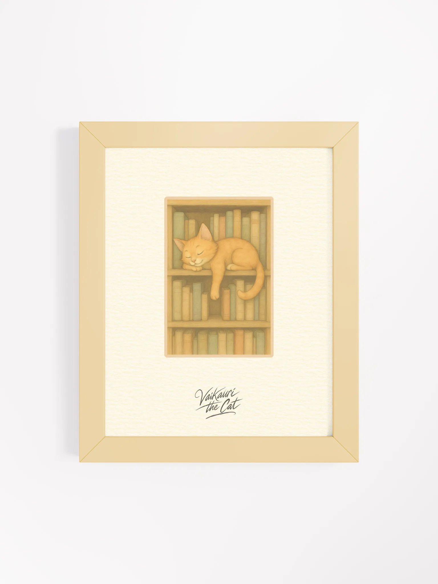 Vaikauri the Cat - Framed Matte Artprint product image (8)