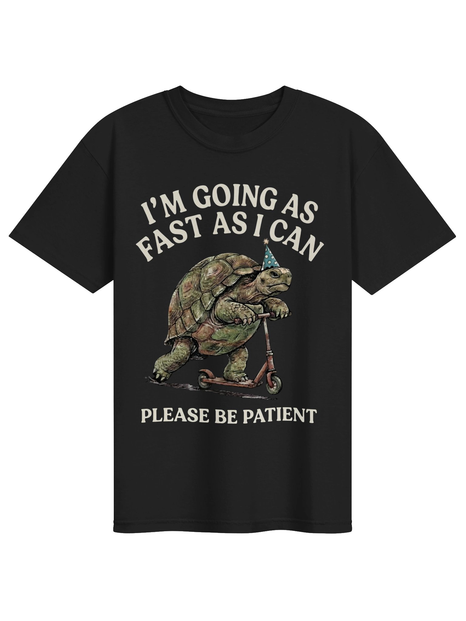 Funny Tortoise Scooter T-Shirt – I’m Going As Fast As I Can Tee product image (11)