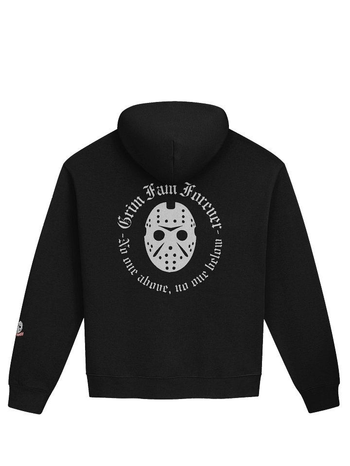 GRIM FAMILY OFFICIAL – PREMIUM UNISEX OVERSIZED HOODIE #1 White writing product image (11)